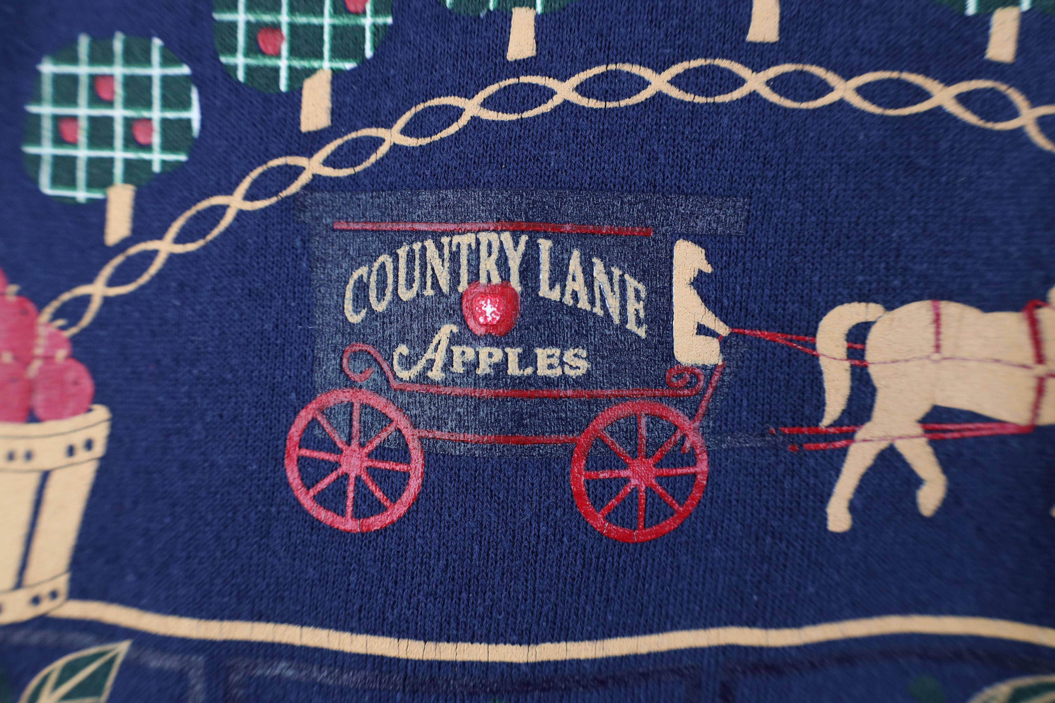 Vintage Vintage 90s Streetwear City Apples Turtleneck Sweatshirt US Size XXL / US 16-18 / IT 52-54 - 5 Thumbnail