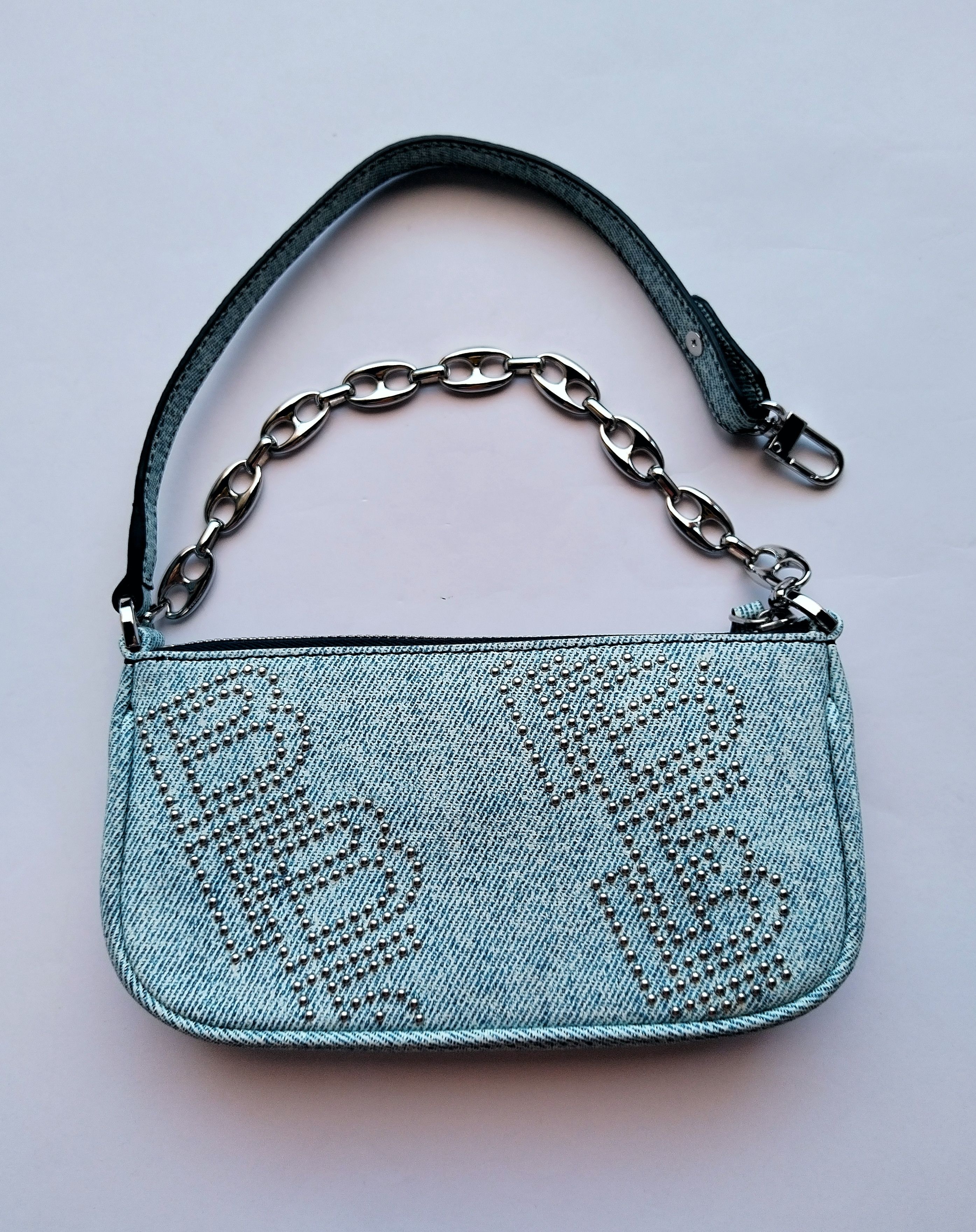 By Far 'Rachel mini' denim print bag Size ONE SIZE - 8 Thumbnail