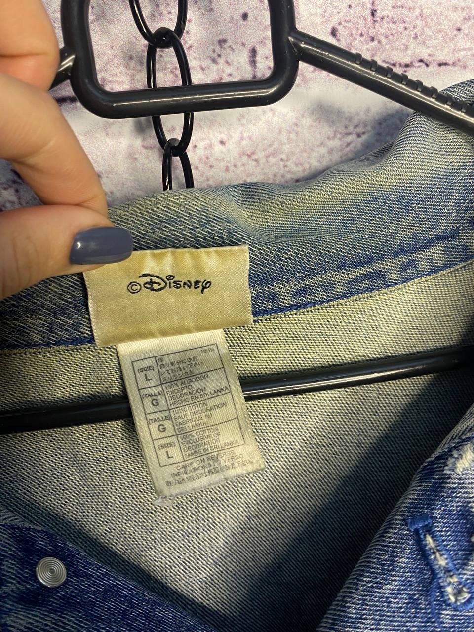 Disney Womens Vintage Denim Jacket Micky Mouse Disney cartoon Size L / US 10 / IT 46 - 9 Thumbnail