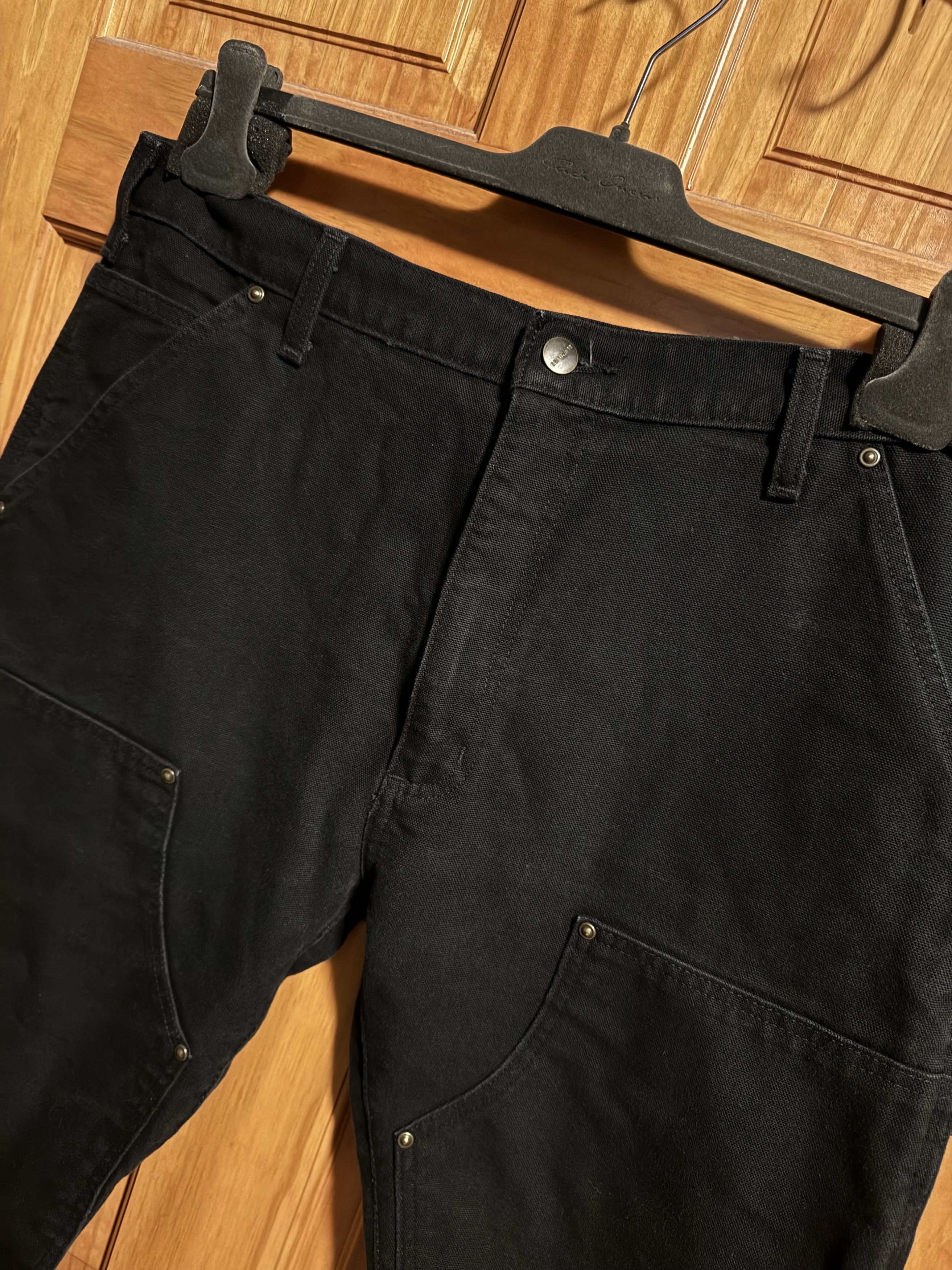 Carhartt Custom Double Knee Flared Carpenters Dungaree - Black - 34 Size US 34 / EU 50 - 2 Thumbnail
