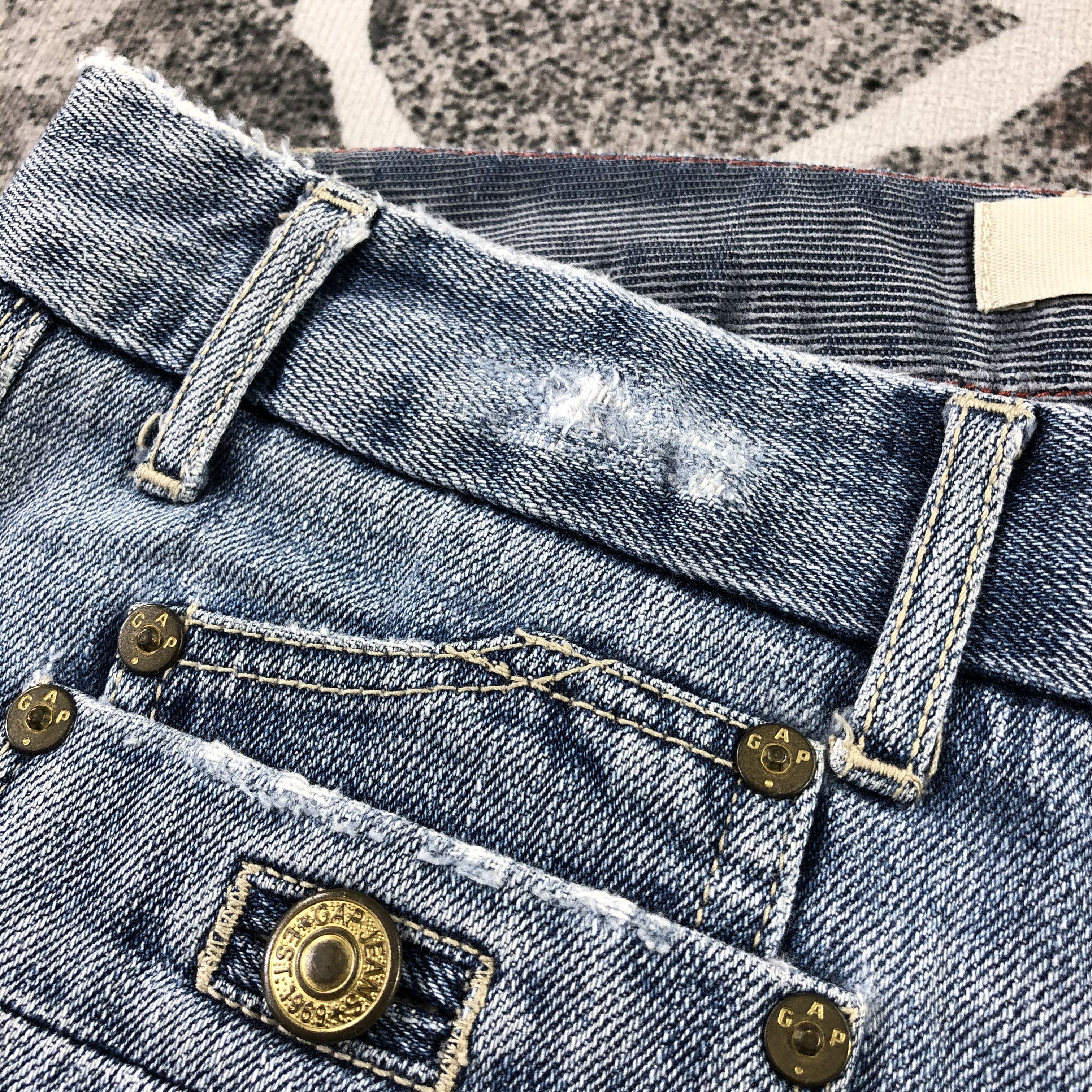 Gap GAP Bush Pants Medium Wash Flare Denim KJ1321 Size US 30 / EU 46 - 10 Thumbnail