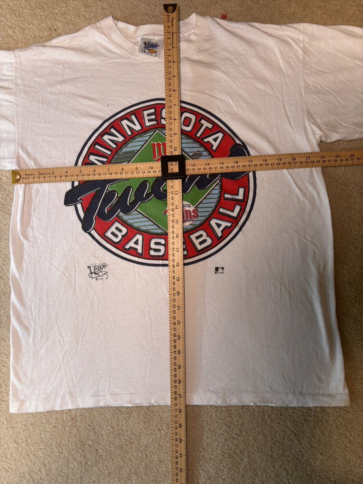MLB Minnesota Twins 1992 Baseball MLB T-shirt Mens Sz XL Size US XL / EU 56 / 4 - 3 Thumbnail