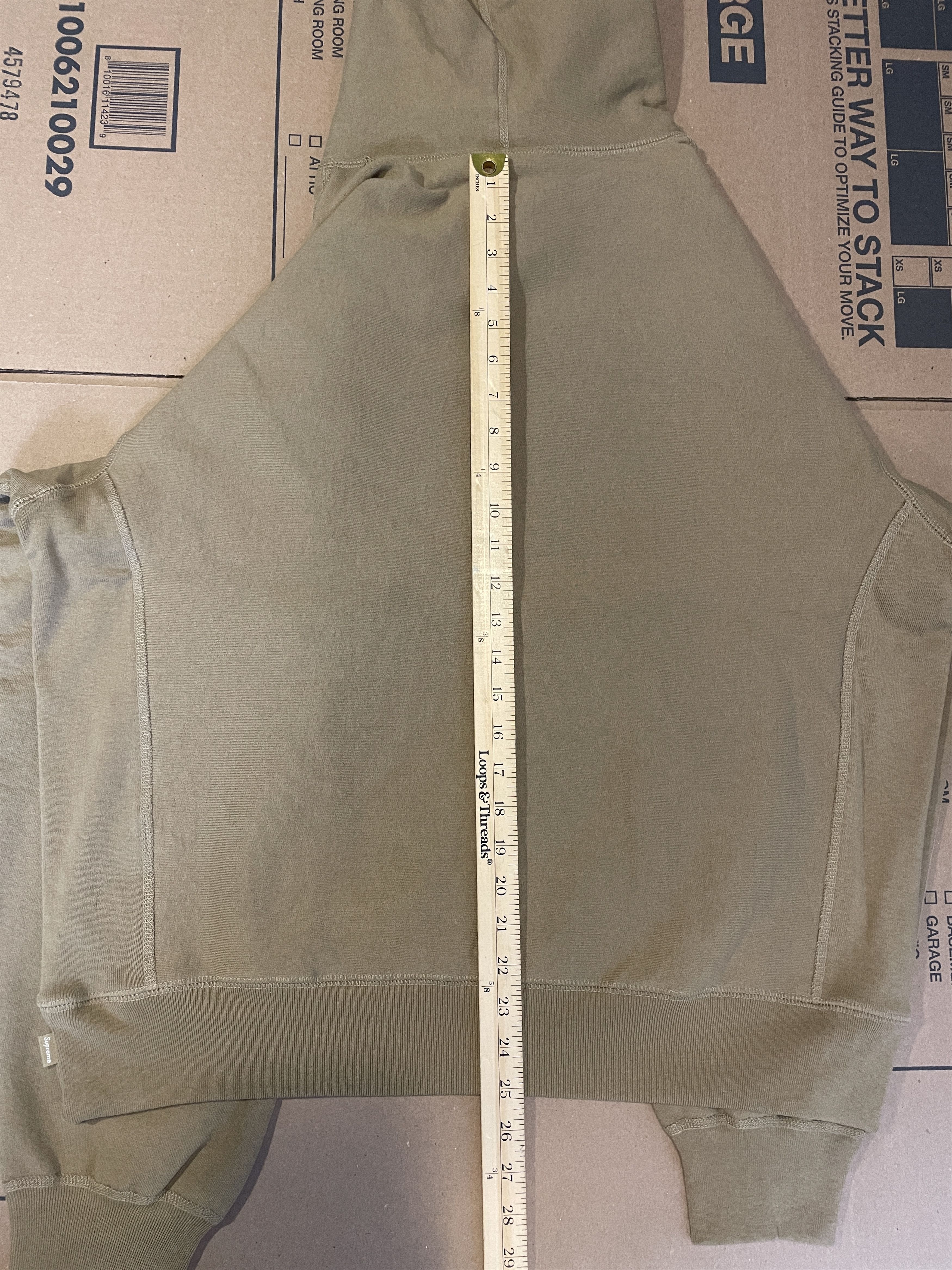 Supreme BOX LOGO HOODIE DARK SAND Size US M / EU 48-50 / 2 - 7 Thumbnail