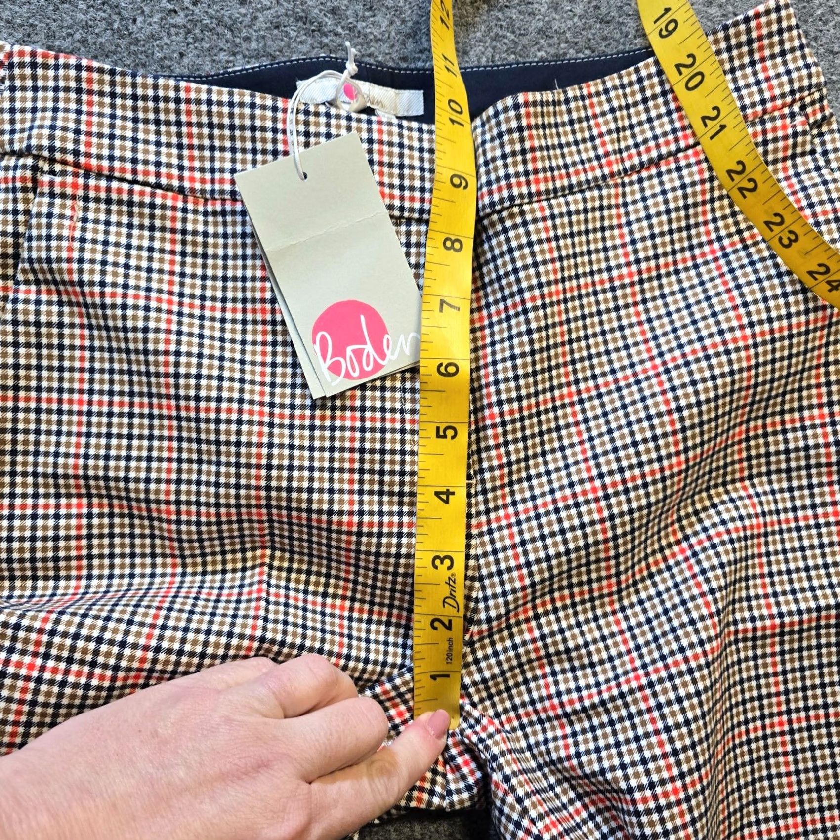 Boden Boden Pants Womens Size 4 Blue Red Plaid Richmond Ankle Career Preppy Classic Denim? Size 27" / US 4 / IT 40 - 6 Thumbnail