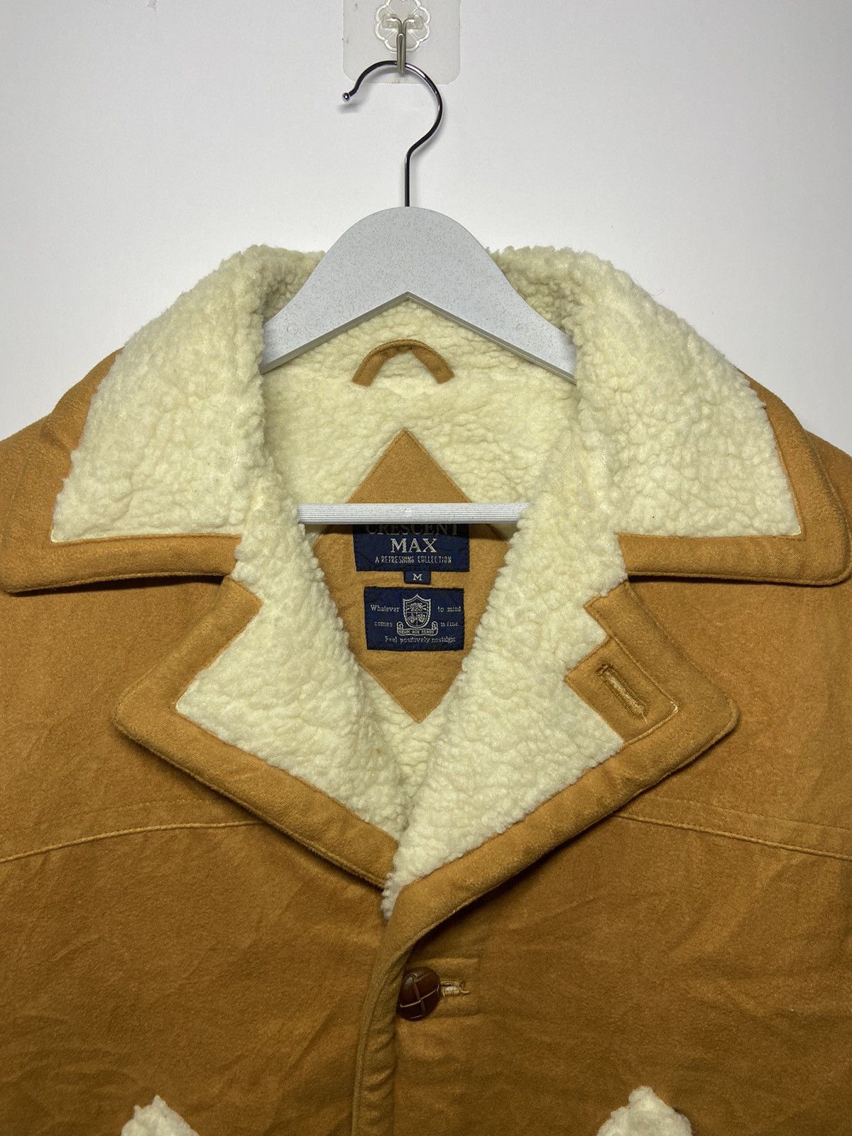 Japanese Brand VINTAGE CRESCENT MAX SHEARLING JACKET Size US M / EU 48-50 / 2 - 4 Thumbnail