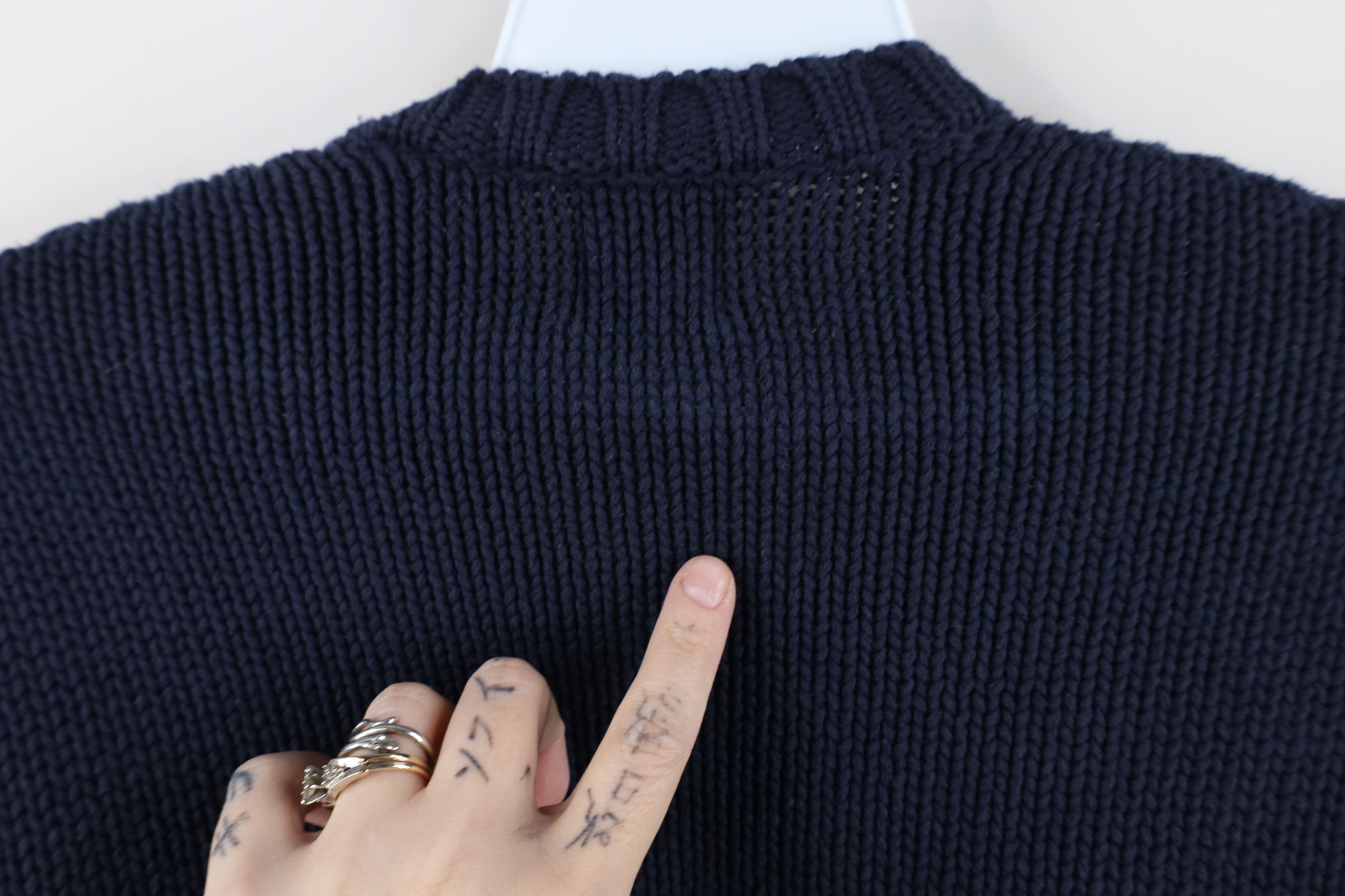 Gap Vintage Y2K 2001 Gap Block Heavyweight Cotton Knit Sweater Size US L / EU 52-54 / 3 - 8 Thumbnail