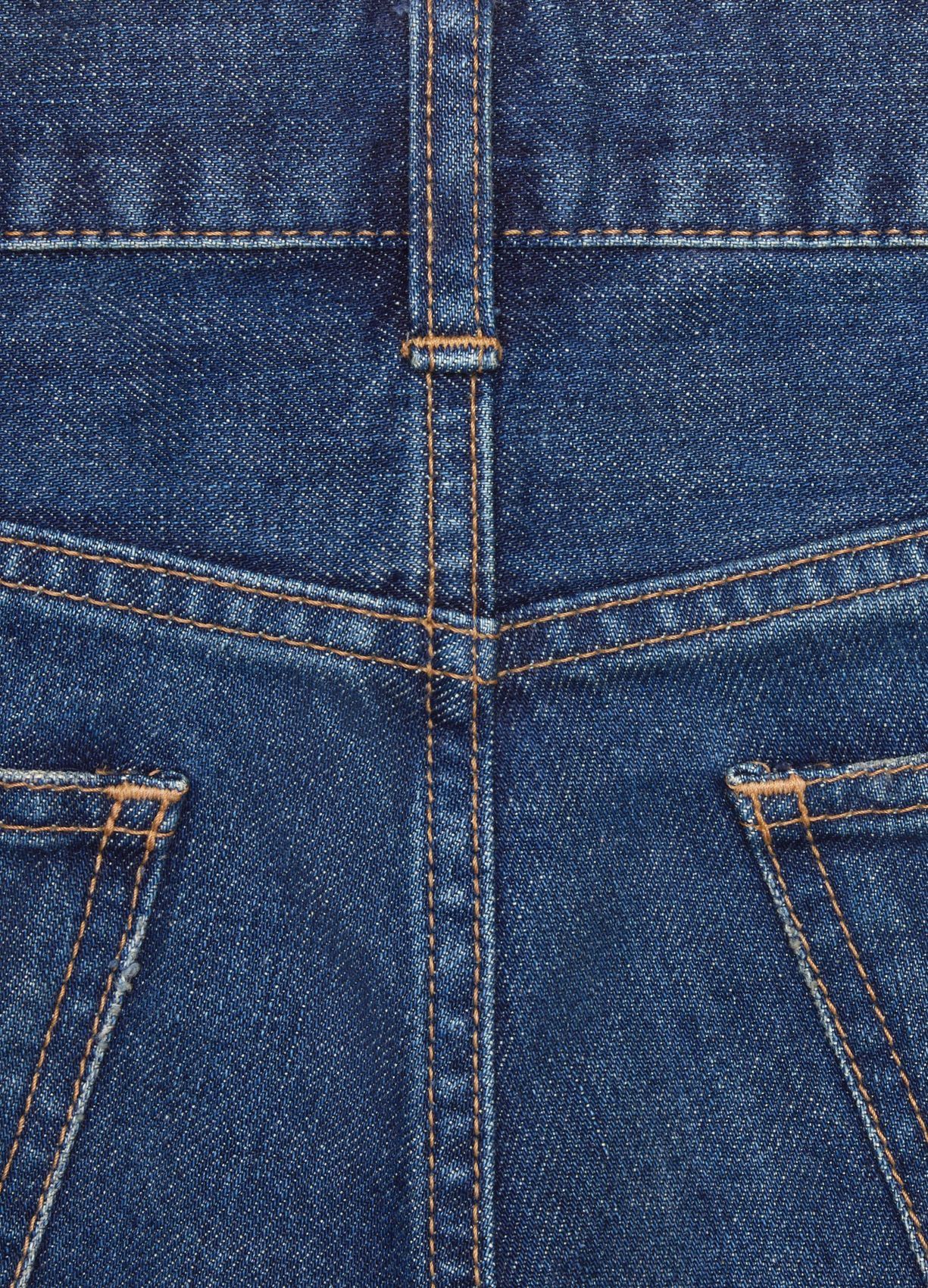 Celine 2N962067S.07DU Skinny Low-Rise Jeans in Dark Union Wash Deni Size 28" / US 6 / IT 42 - 4 Thumbnail