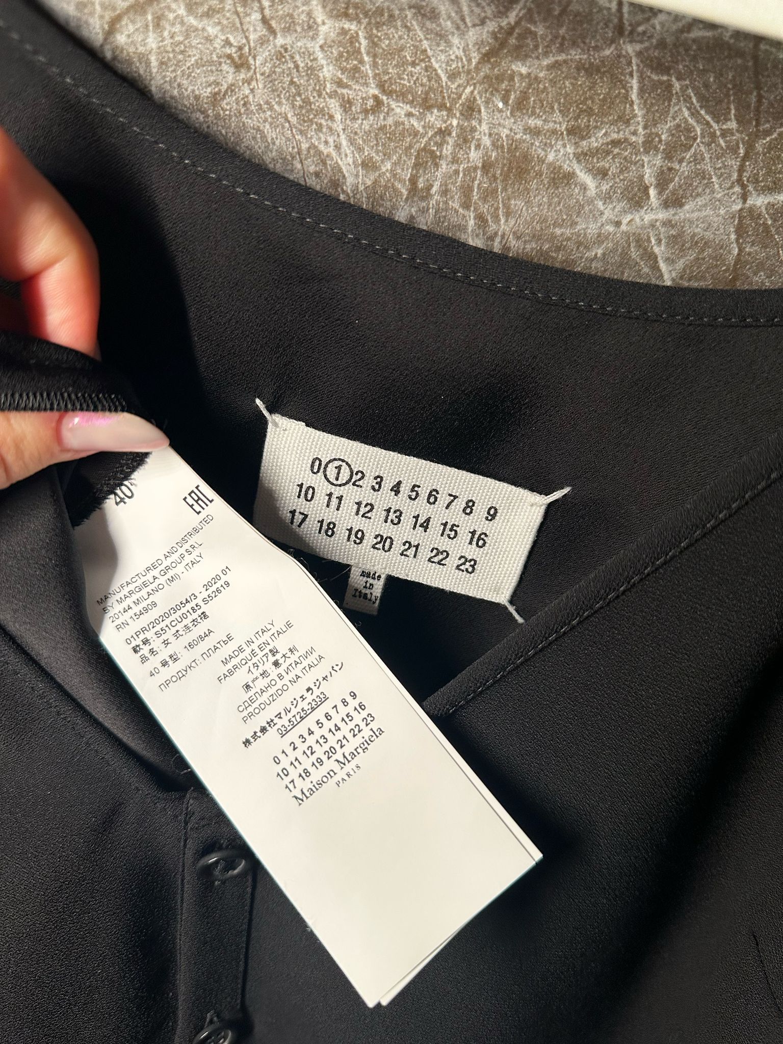 Maison Margiela Maison Margiela 01 Black Button-Front Slip Dress Size S / US 4 / IT 40 - 3 Thumbnail