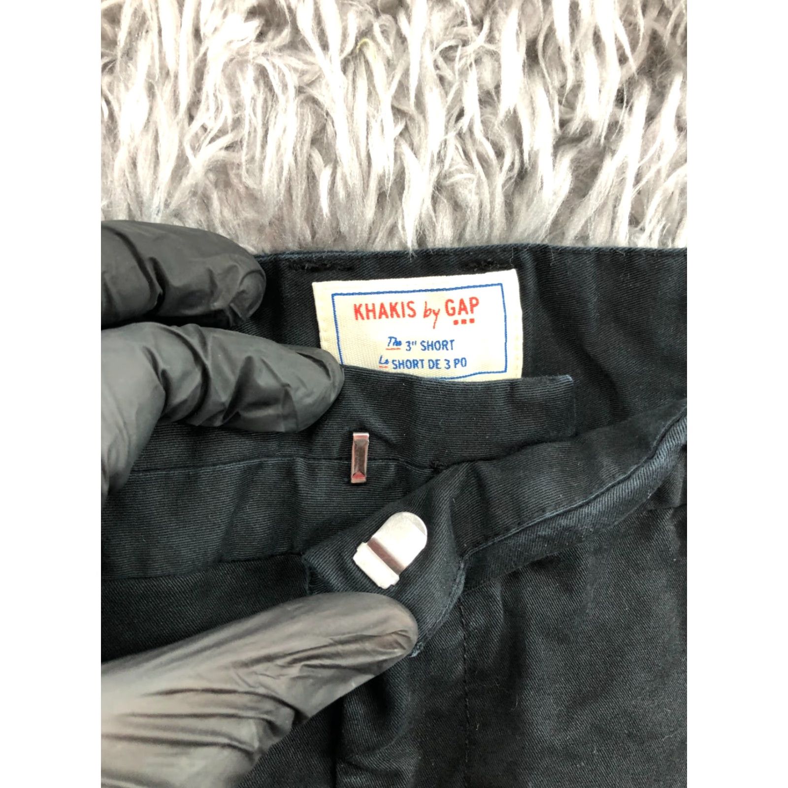 Gap Gap Khaki Shorts Womens Size 6 Mid Rise Dark Wash Black Hook Eye 3" Denim 5-Pocket Chino Slim? Size 28" / US 6 / IT 42 - 6 Thumbnail