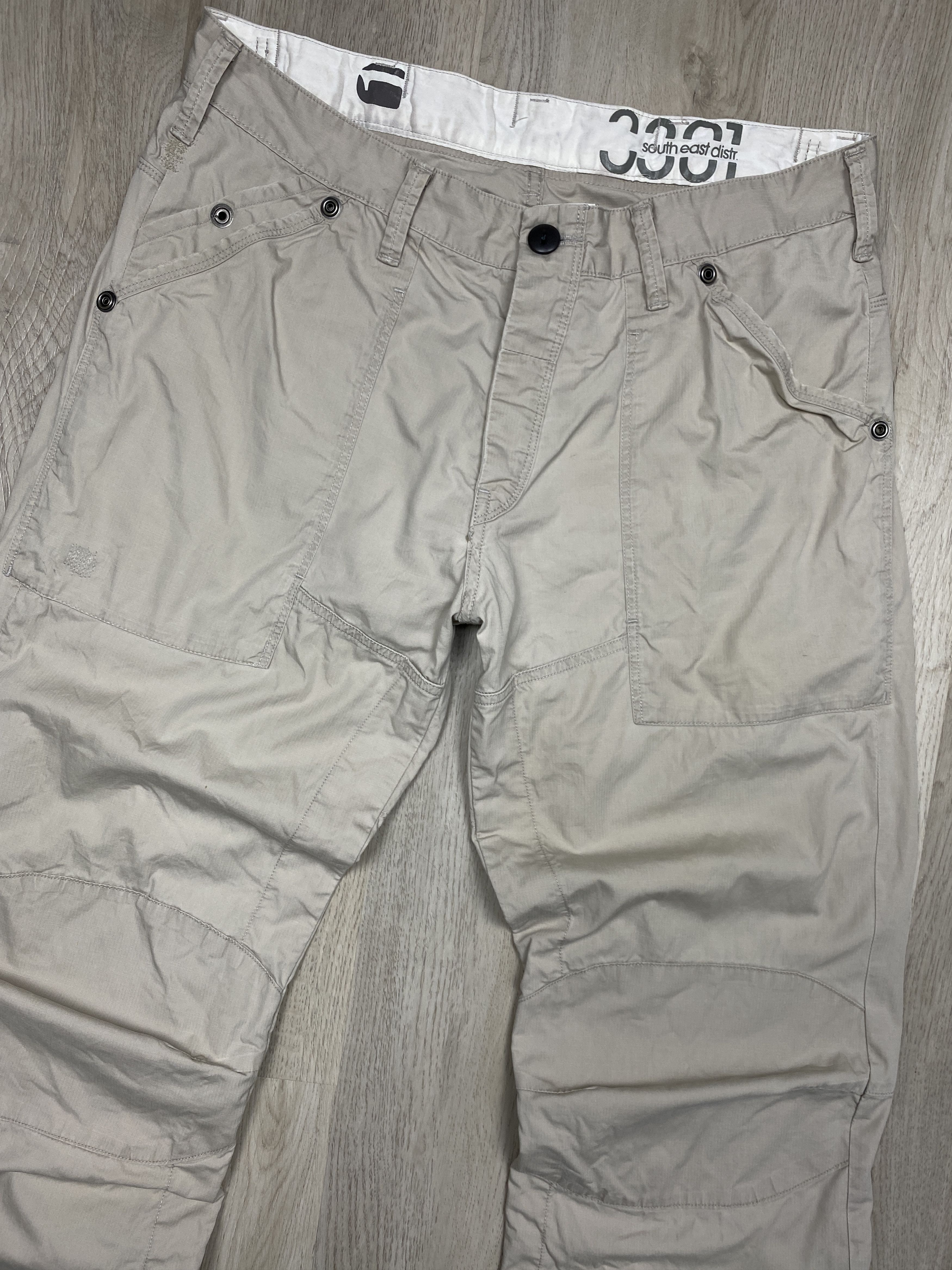 G-Star G Star Raw Vintage Mens Fire Elwood Double Knee Pants Size US 34 / EU 50 - 2 Thumbnail