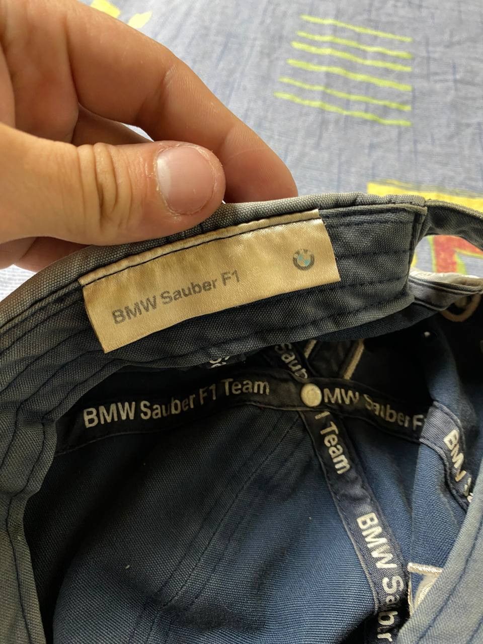 BMW BMW Sauber F1 Team Cap 2007 Vintage Formula 1 sun faded Size ONE SIZE - 2 Thumbnail