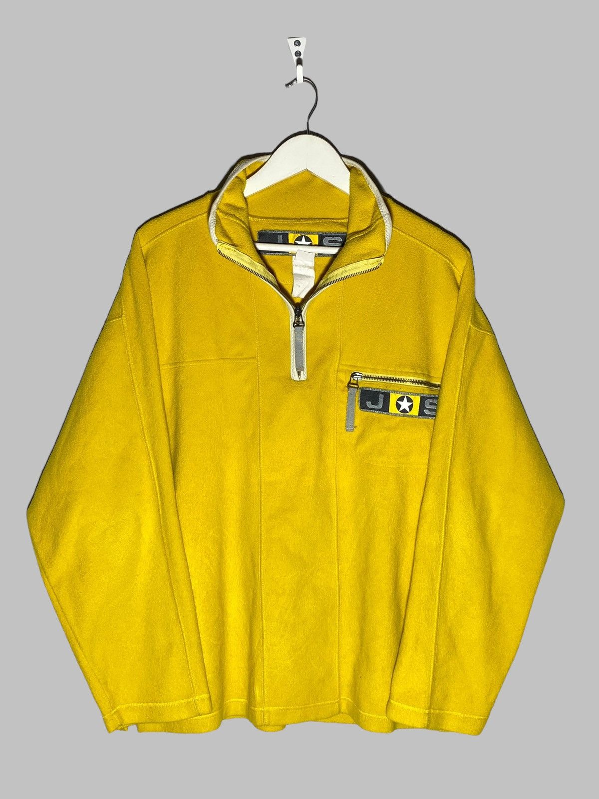 JET SET Vintage Jet Set Fleece Pullover Ski Sweater Rare Yellow Size US L / EU 52-54 / 3 - 1 Thumbnail