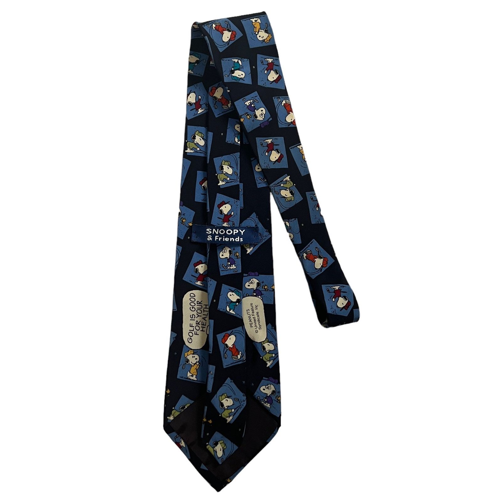 Peanuts Snoopy & Friends Peanuts Golf is Good for Your Health Tie Size ONE SIZE - 4 Thumbnail