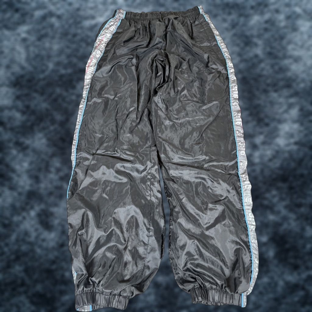 Vintage VINTAGE WWF Stone Cold Steve Austin Track Pants Mens M Black Baggy Y2K P3 Size US 31 - 1 Thumbnail