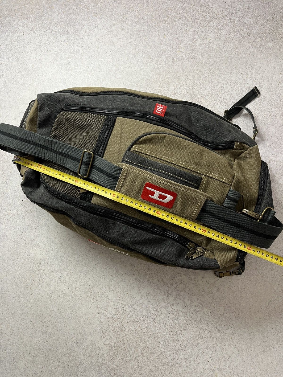 Diesel Vintage DIESEL Archive Y2K Military Shoulder Travel Bag Rare Size ONE SIZE - 16 Thumbnail