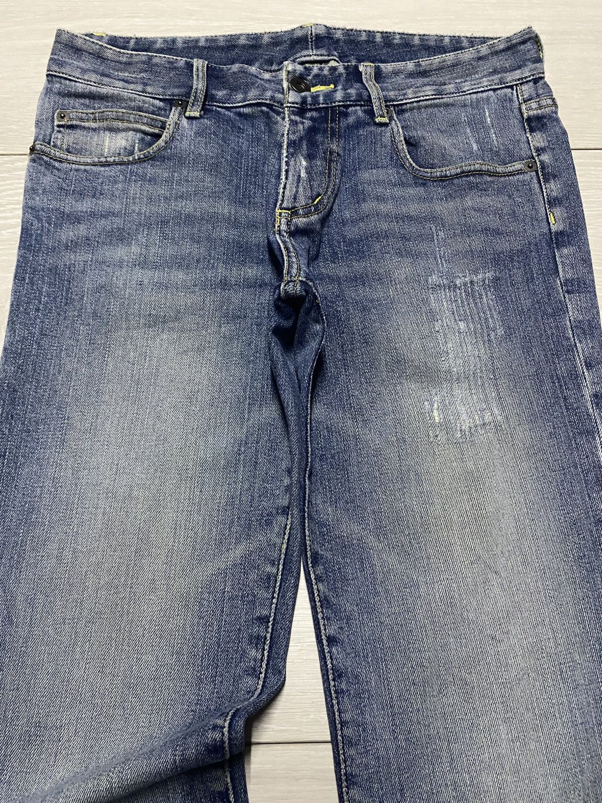 Melrose Japanese Brand Melrose Faded Wash Distressed Flare Jeans Size US 29 - 3 Thumbnail