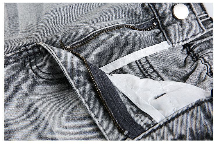 Japanese Brand Punk Distressed Washed Men's Denim Shorts Size US 32 / EU 48 - 3 Thumbnail