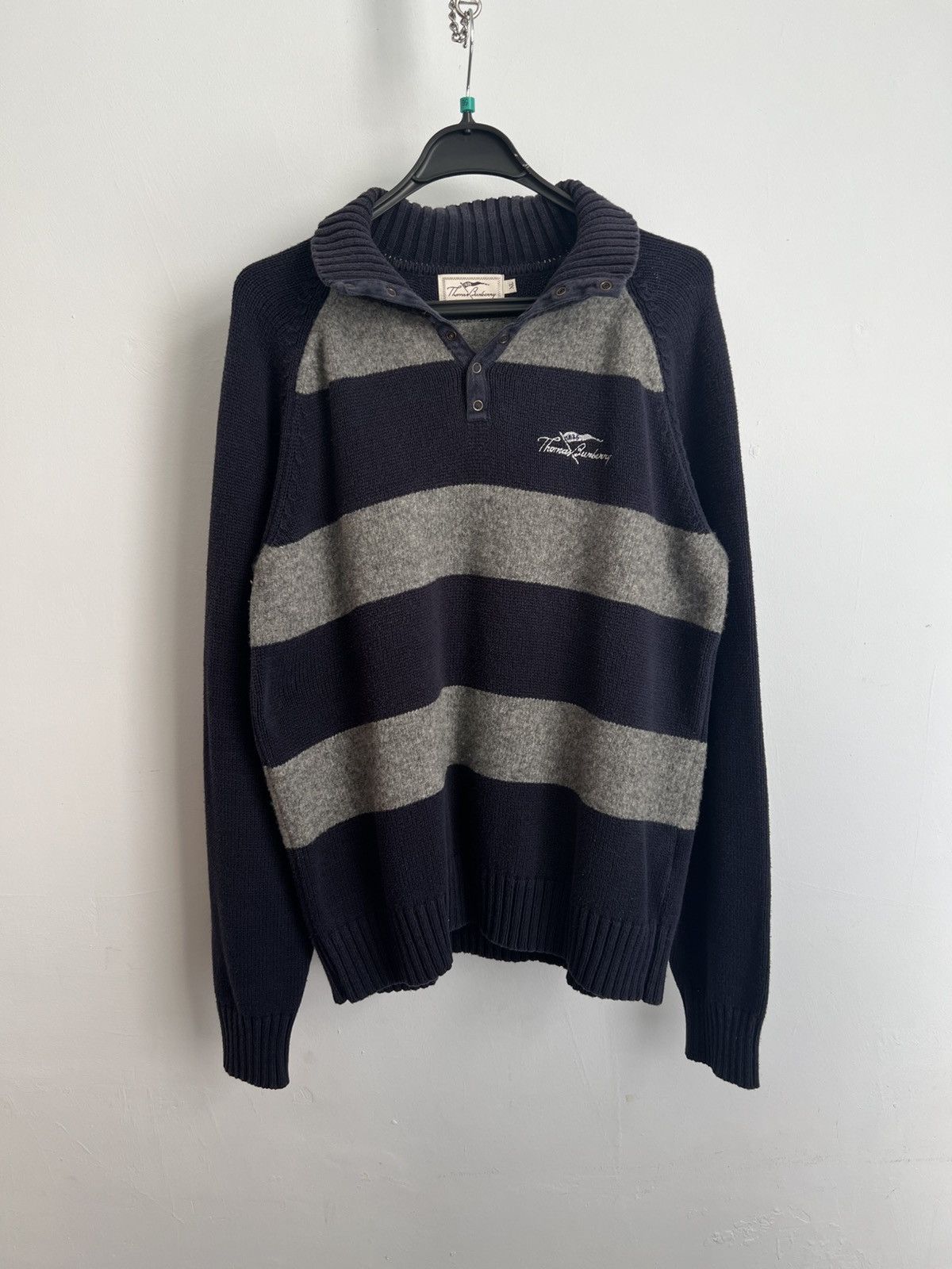 Burberry Vintage Thomas Burberry Sweater Size US XL / EU 56 / 4 - 1 Thumbnail