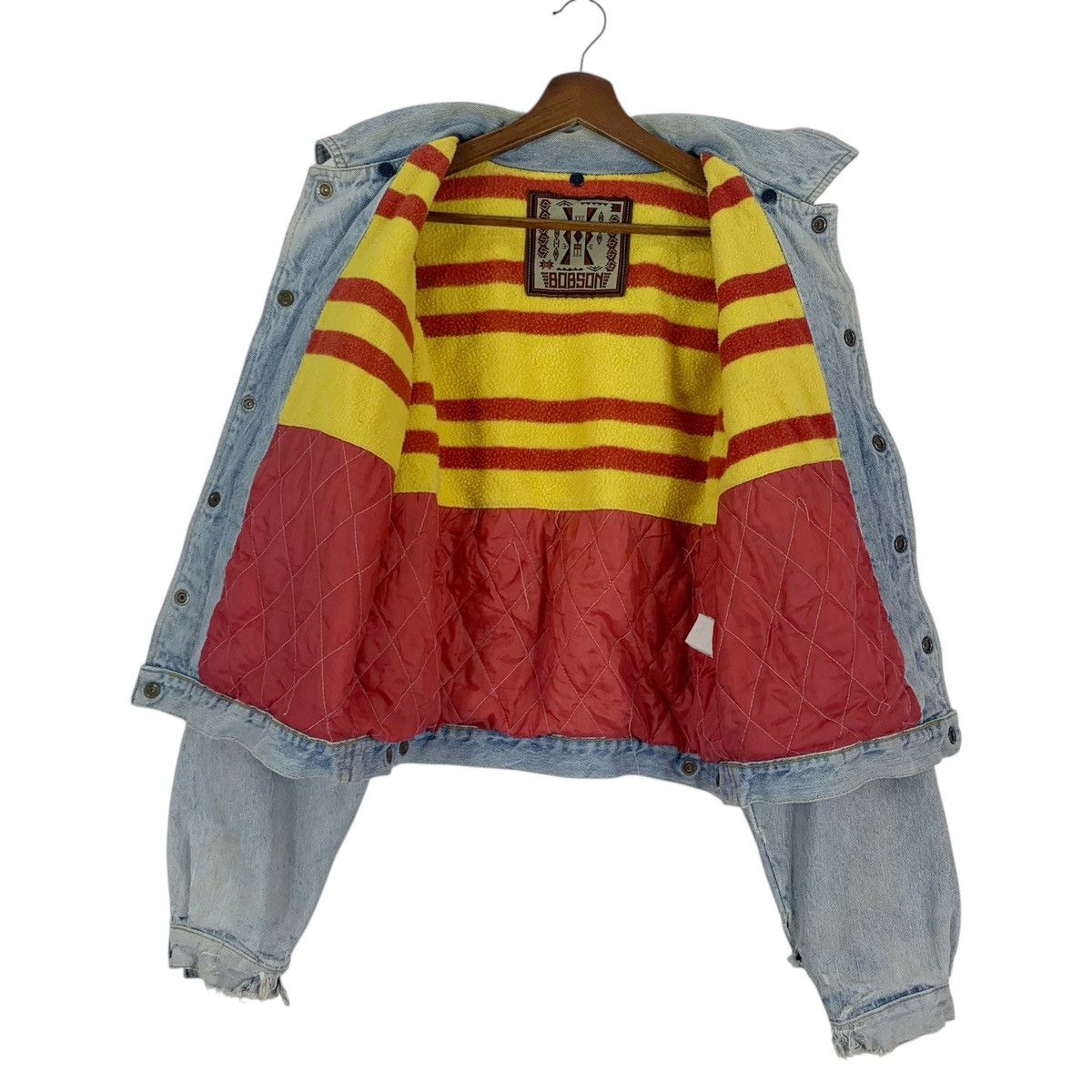 Edwin Vintage Bobson Cropped Denim Jacket Size US S / EU 44-46 / 1 - 12 Thumbnail