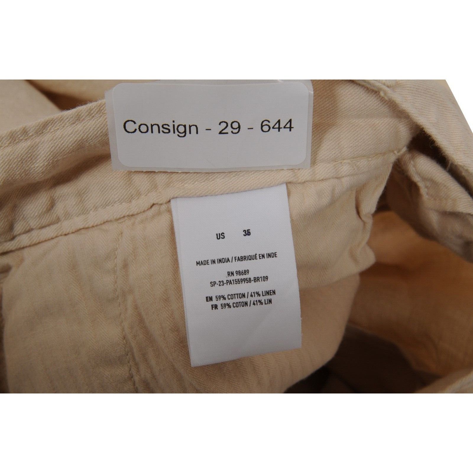 Todd Snyder Shorts Size US 36 Beige Cotton Linen Blend Size US 36 / EU 52 - 14 Thumbnail