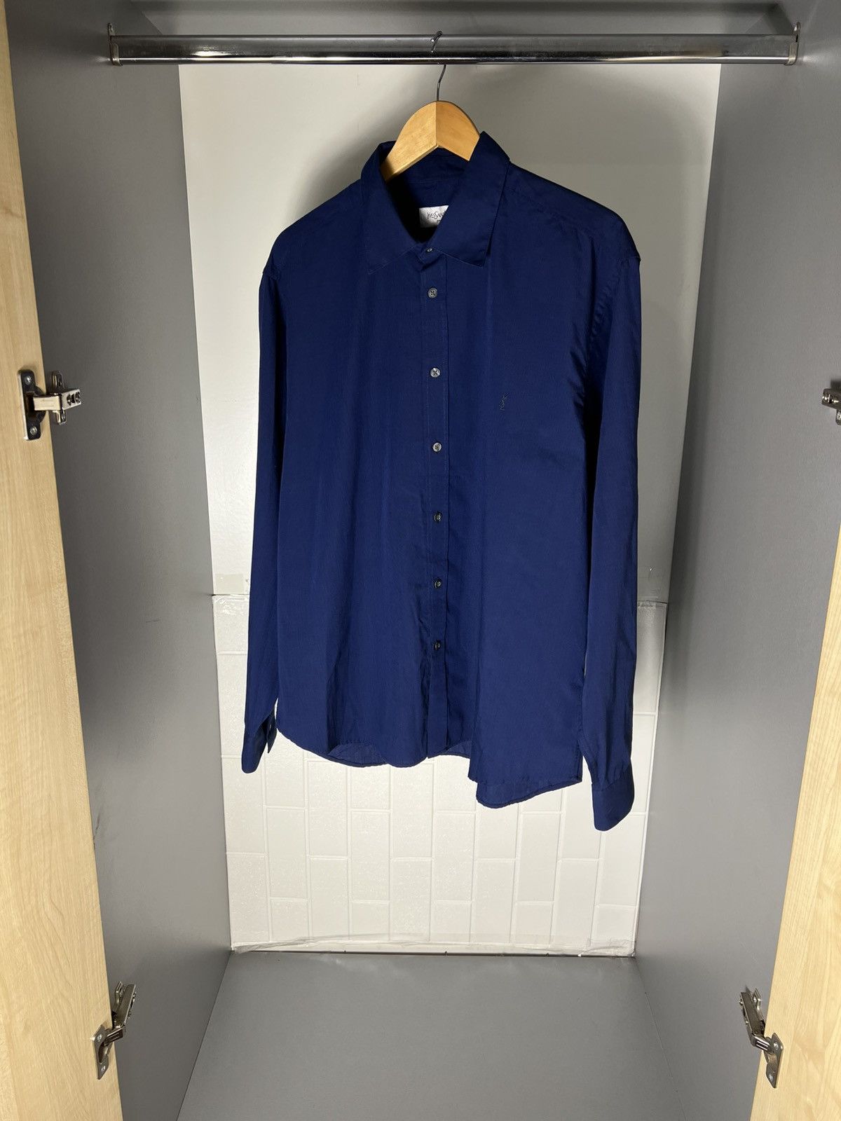 Saint Laurent Paris VINTAGE YVES SAINT LAURENT CLASSIC DESIGNER SHIRT CASUAL 90s Size US XL / EU 56 / 4 - 9 Thumbnail
