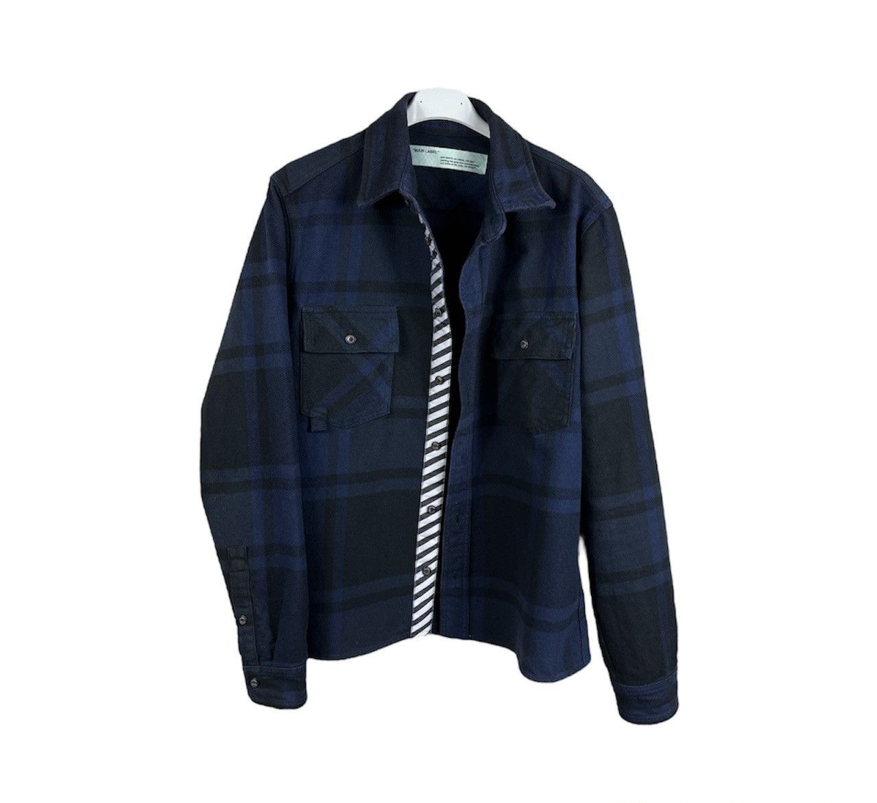 Off-White Off-White Virgil Abloh flannel shirt jacket arrows pink logo Size US S / EU 44-46 / 1 - 3 Thumbnail