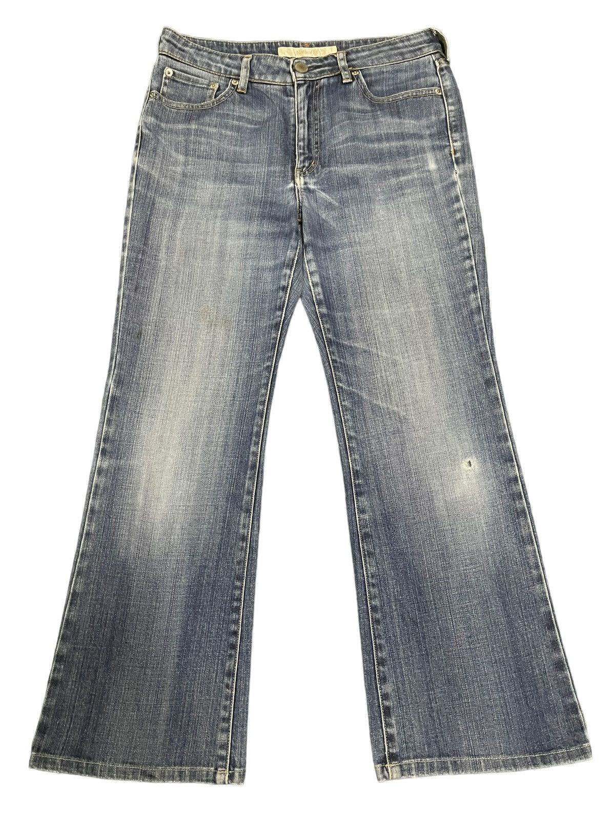 Uniqlo Vintage Japanese Uniqlo Blue Wash Baggy Style Flare Jeans Size US 30 / EU 46 - 1 Thumbnail
