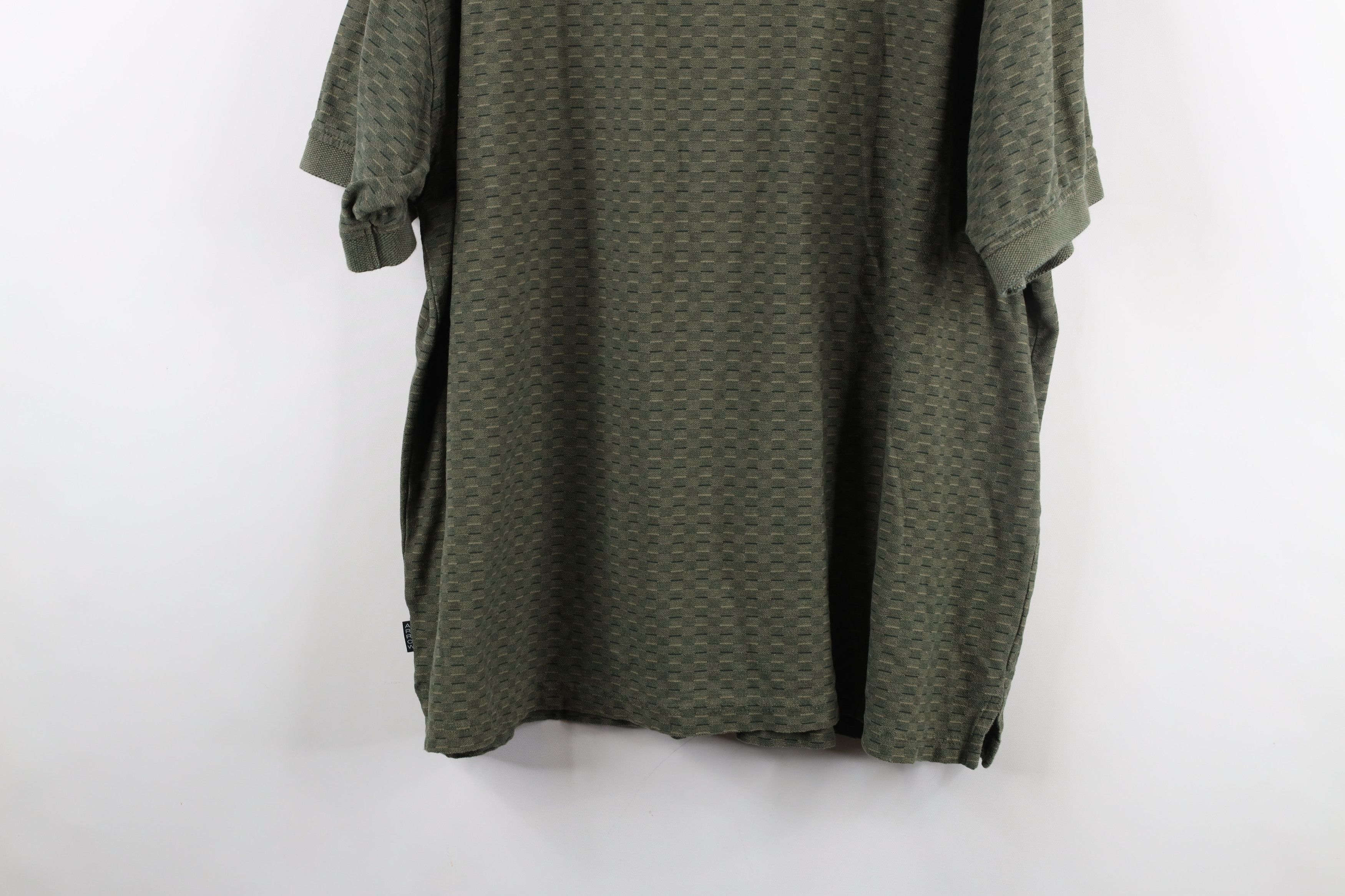 Vintage Vintage 90s Streetwear Knit Collared Polo Shirt Green Size US XL / EU 56 / 4 - 12 Thumbnail