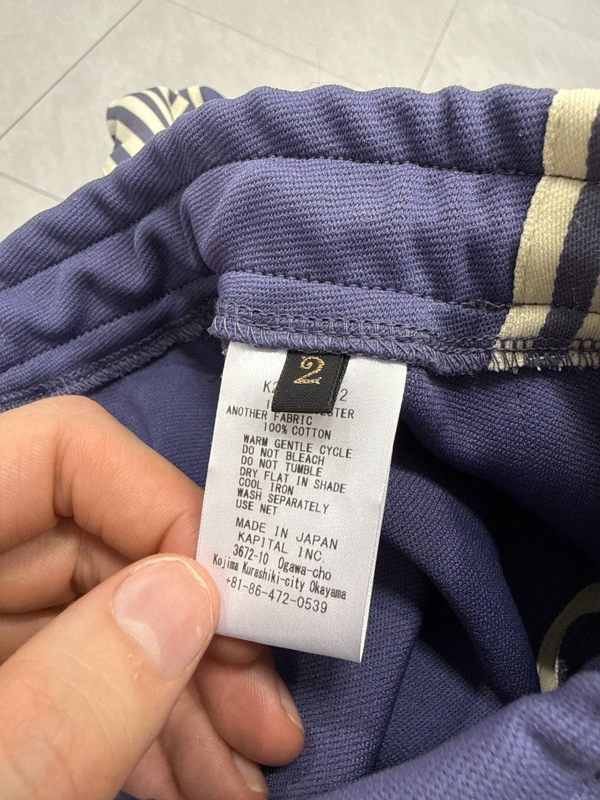Kapital Kapital Baggy Track Pants Purple Size 2 Size US 31 - 4 Thumbnail