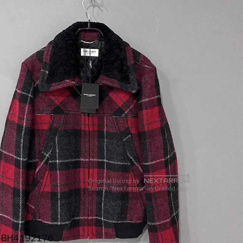 Saint Laurent Paris Saint Laurent Paris Check Zip Jacket. Size US S / EU 44-46 / 1 - 2 Thumbnail