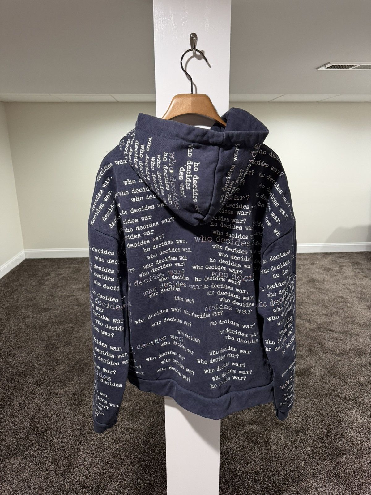 Who Decides War Who Decides War WDW Flared Scripture Dark Blue Hoodie Size US L / EU 52-54 / 3 - 5 Thumbnail