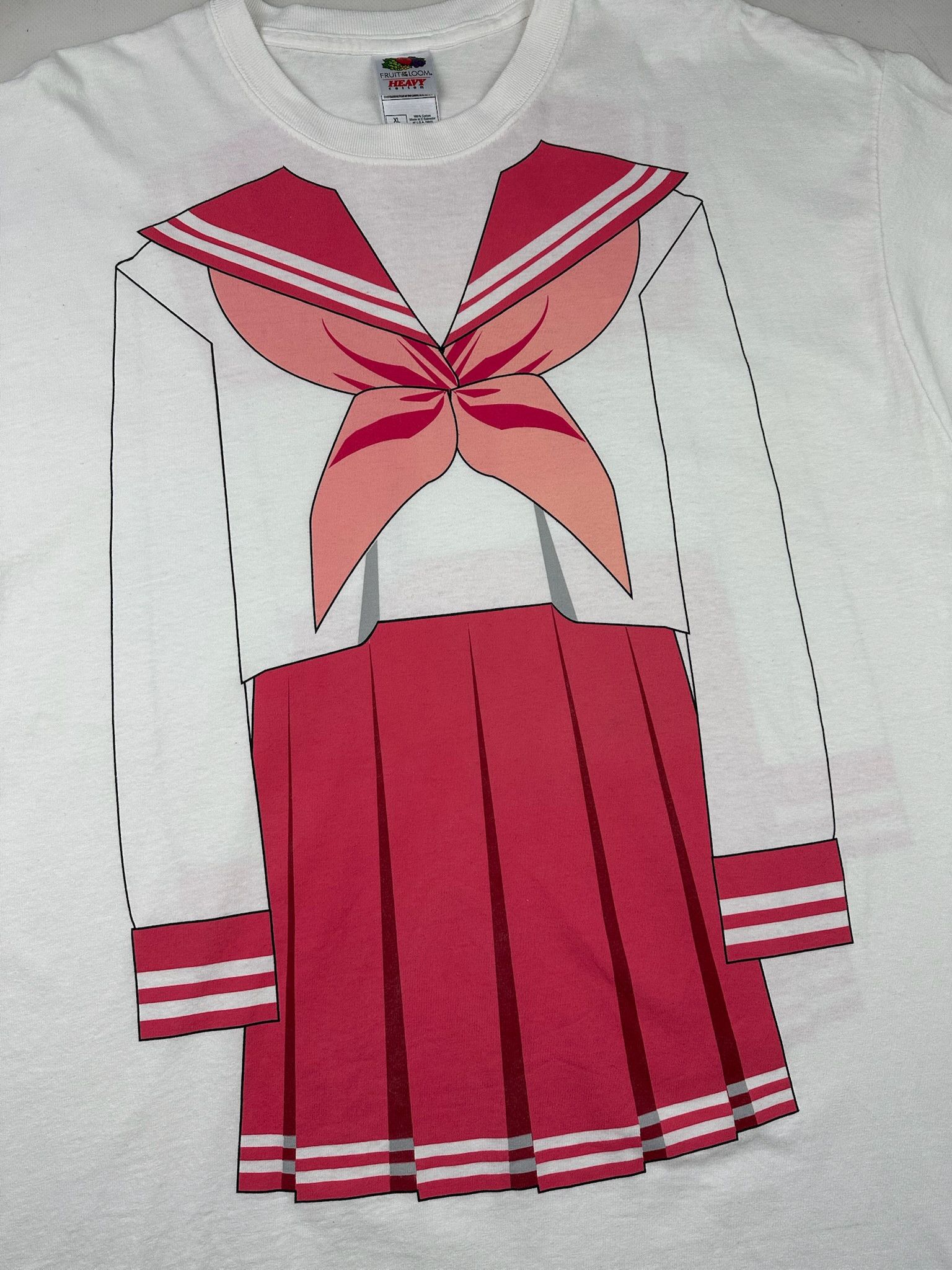 Anime Vintage Y2K Lucky Star Anime School Girl Uniform Tee XL Size US XL / EU 56 / 4 - 2 Thumbnail