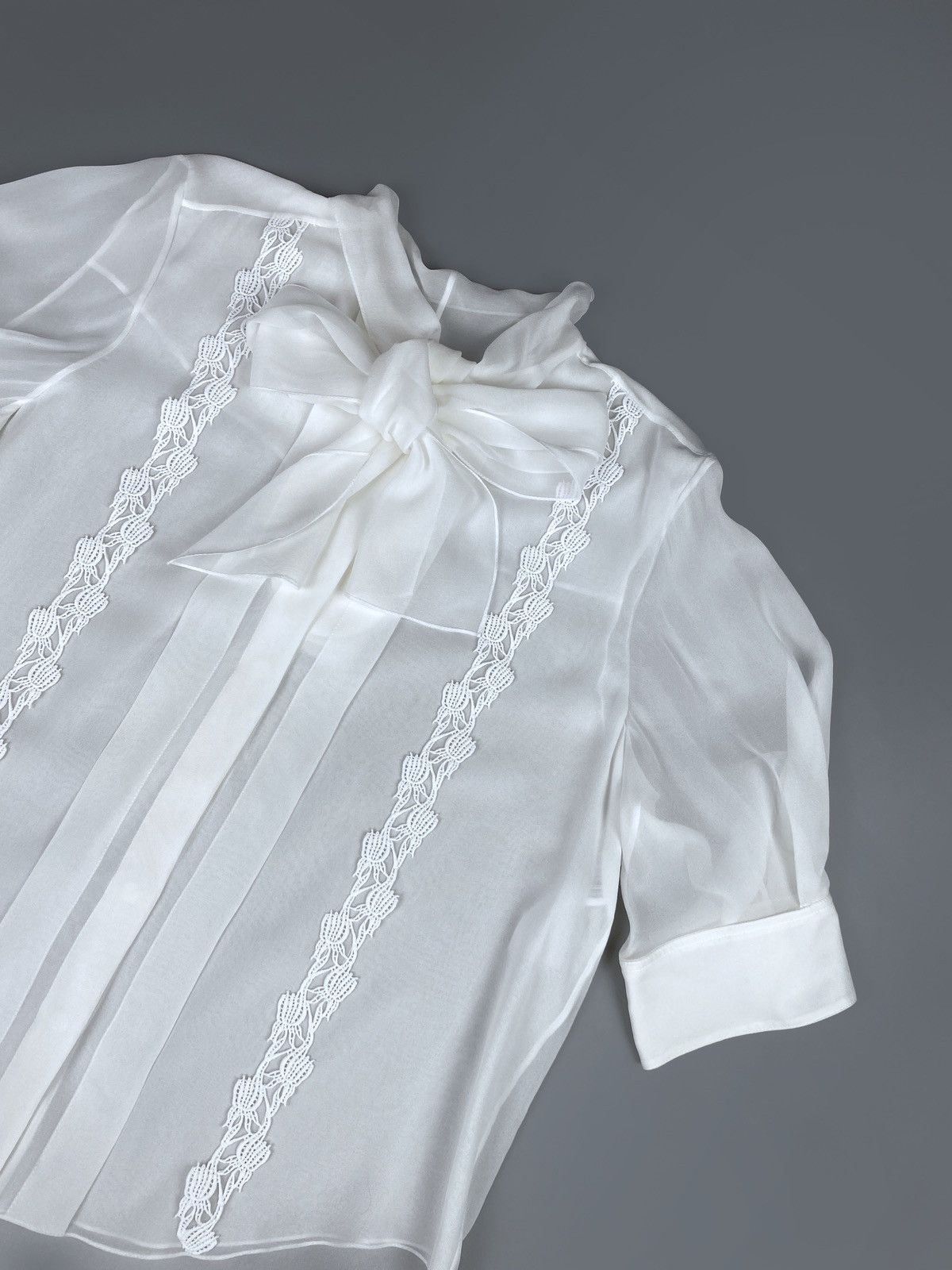 Chloe Chloé Scarf Neck Silk 3/4 Sleeves Shirt Size 44 RRP 1300$ Size L / US 10 / IT 46 - 20 Thumbnail