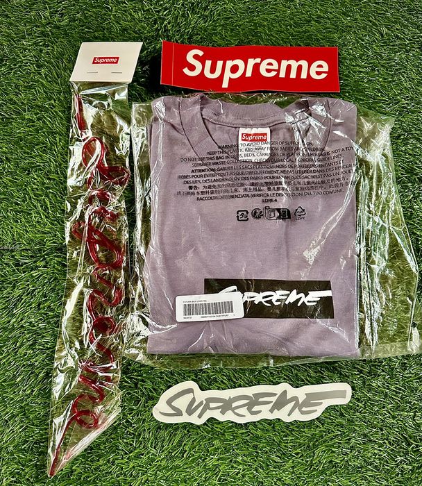 Supreme Box Logo Tee (FW23) Purple Men's - FW23 - US