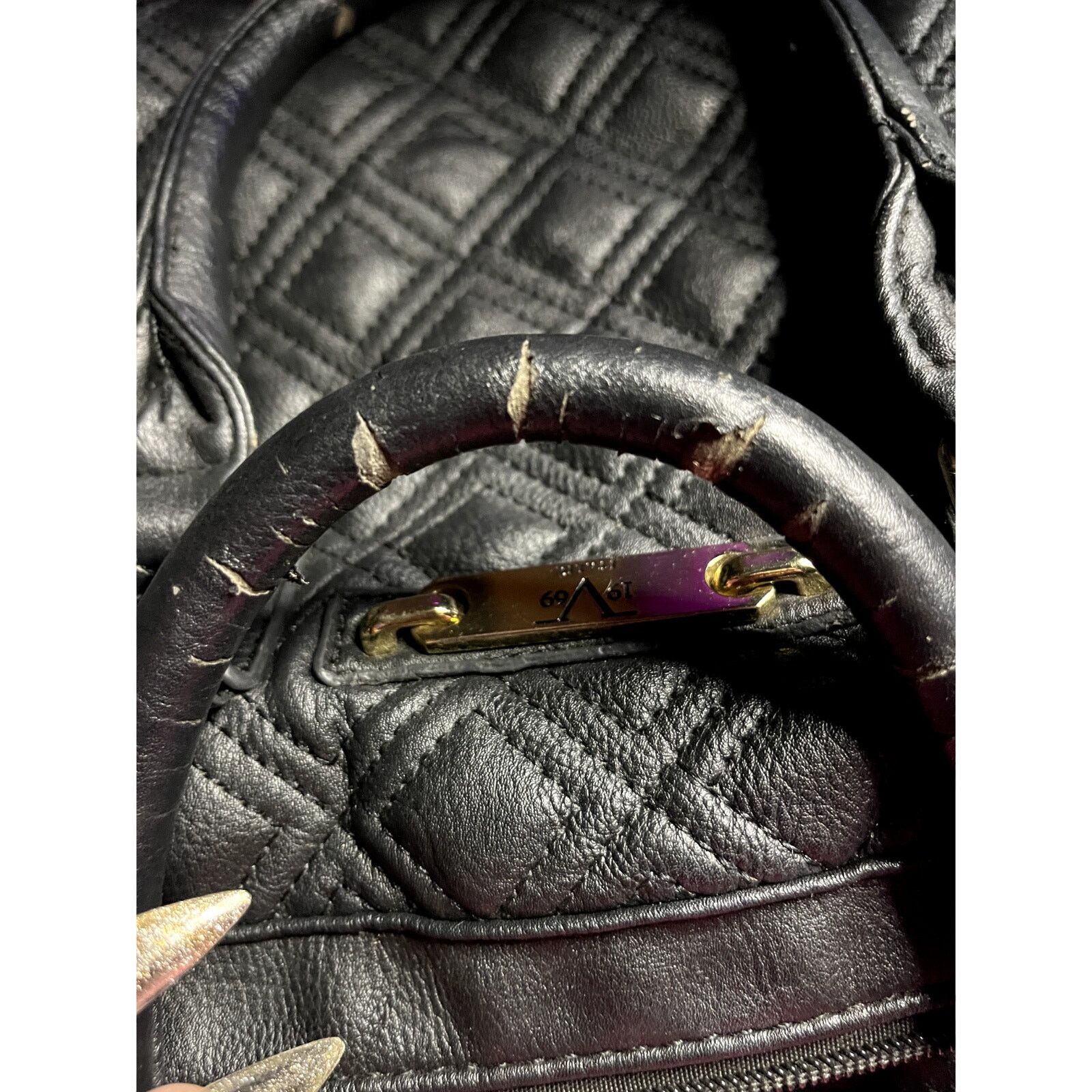 Versace Versace handbag quilted black vintage original shoulder vtng Size ONE SIZE - 7 Thumbnail