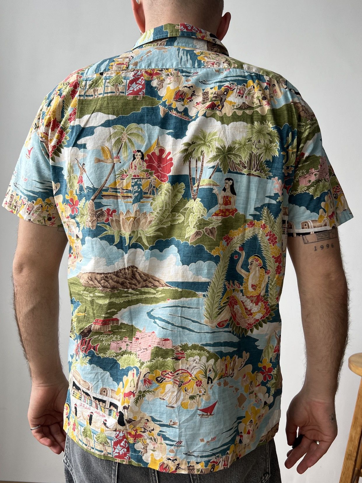 Tori Richard Tori Richard Retro Hawaiian/Aloha Tourism Cotton Shirt M USA Size US M / EU 48-50 / 2 - 2 Thumbnail