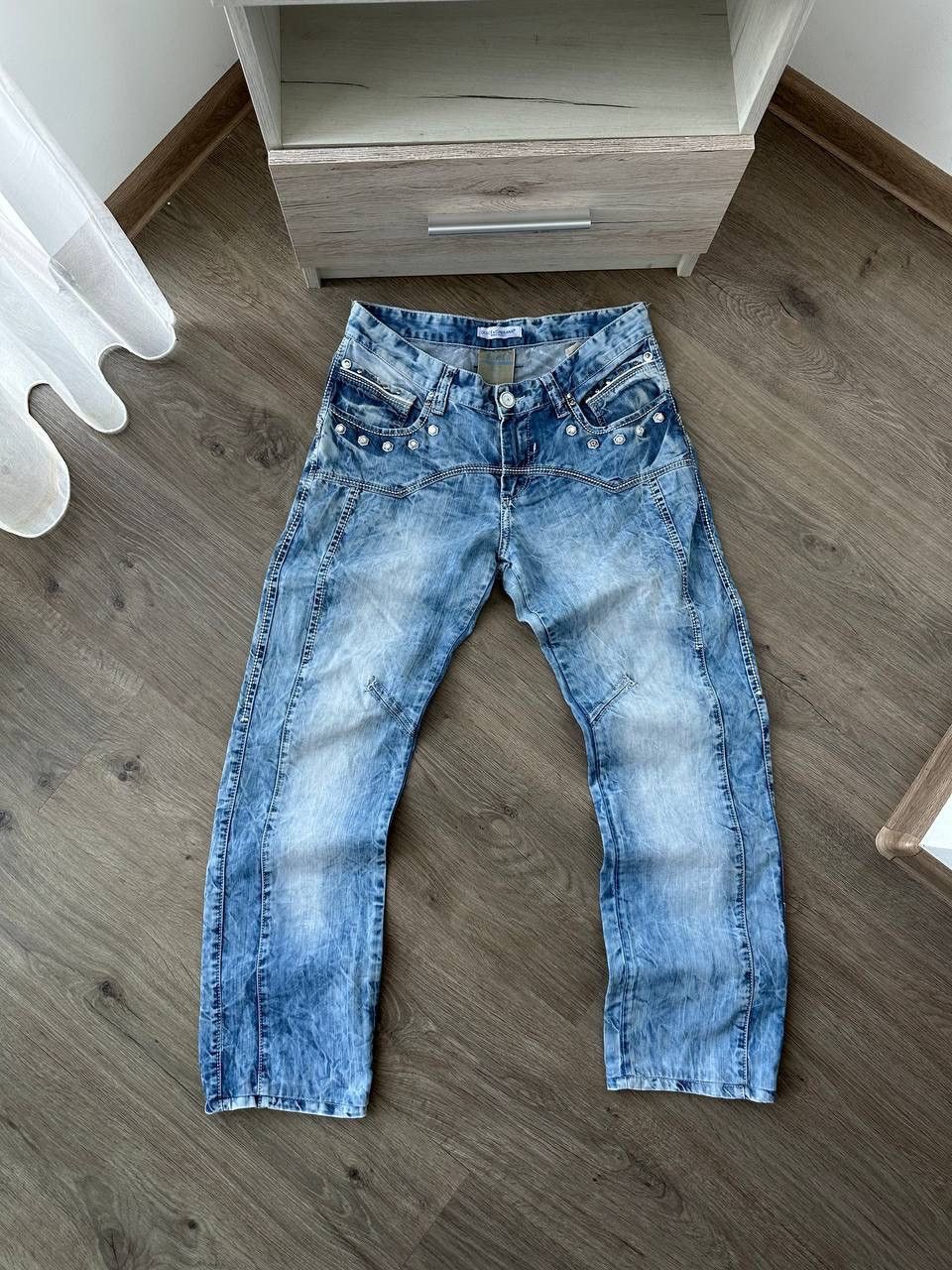 Dolce & Gabbana × Vintage Vintage Dolce Gabbana Blue Denim Avantgarde Pants Size US 32 / EU 48 - 1 Thumbnail