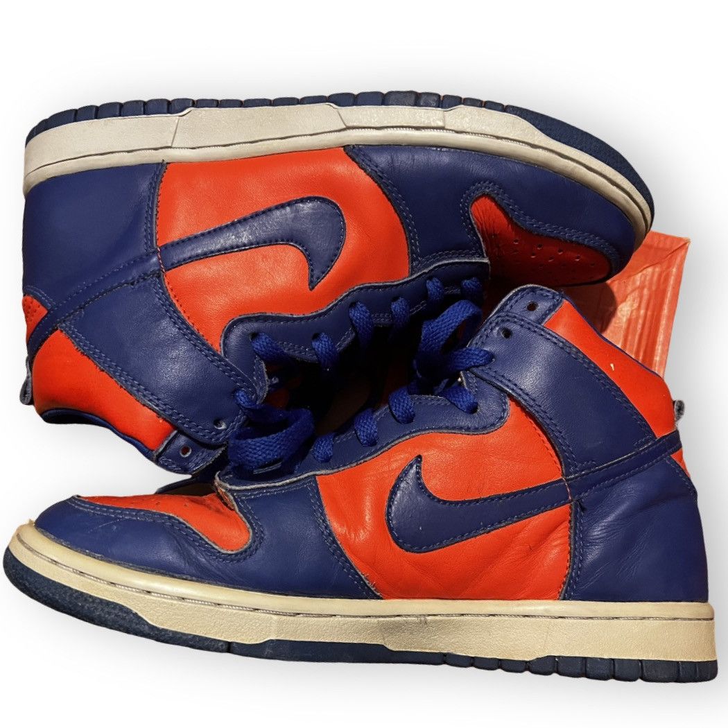 Nike × Vintage Nike dunk high LE 1999 “Knicks” Size US 8.5 / EU 41-42 - 3 Thumbnail