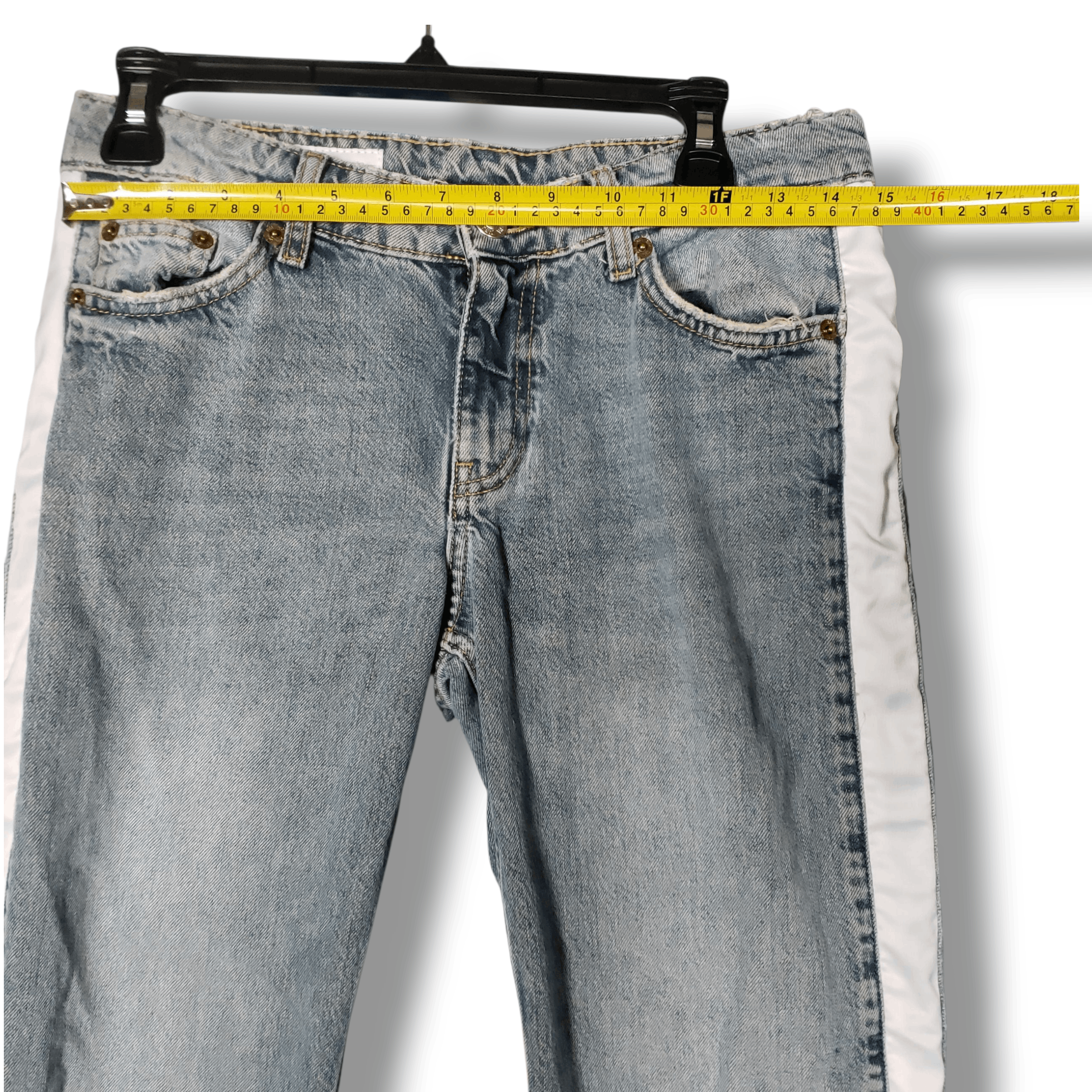 Zara ZARA Y2K Low Rise Straight Leg Denim Jeans US 4 Size 30" / US 8 / IT 44 - 6 Thumbnail