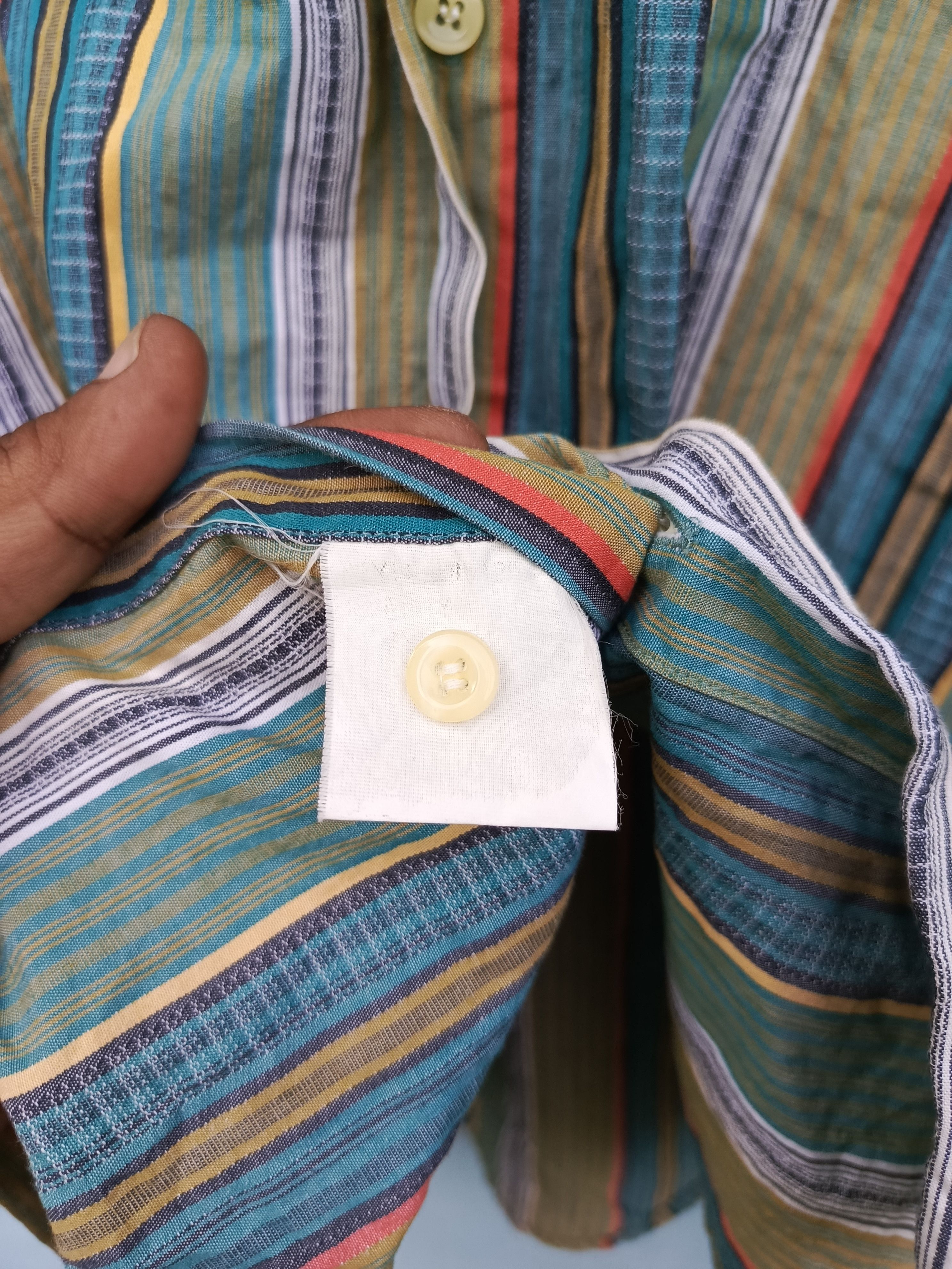 Giovanni Valentino Giovanni valentino stripe multicolor shirt Size US M / EU 48-50 / 2 - 7 Thumbnail