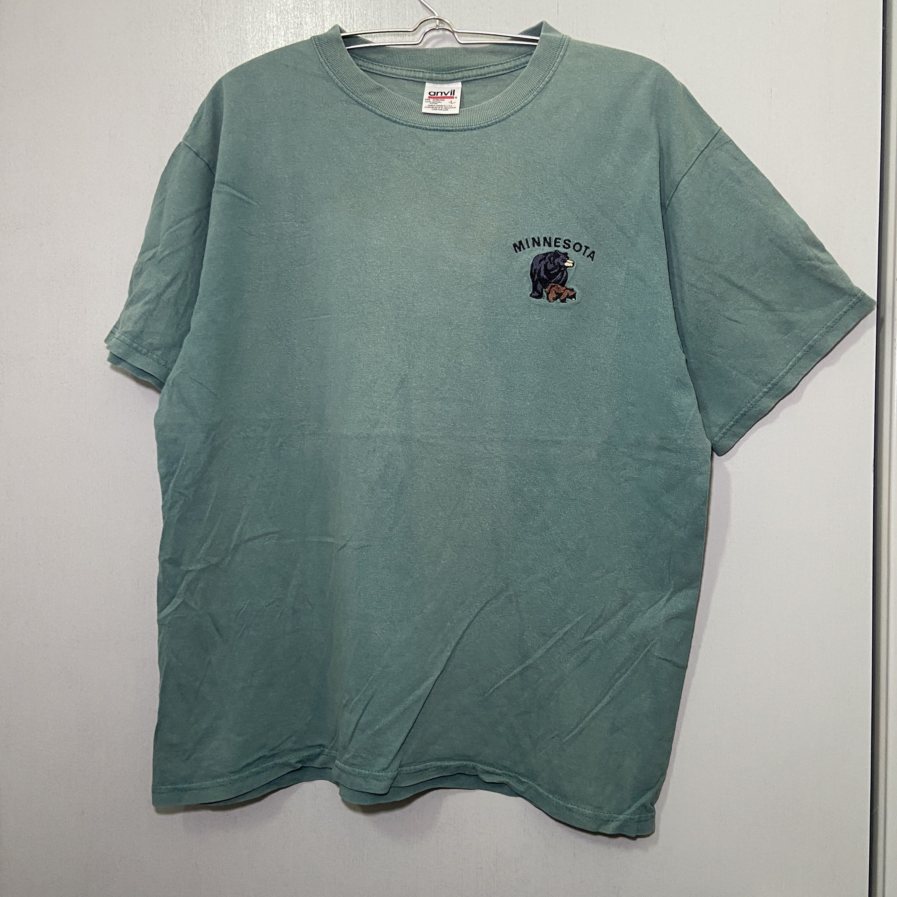 Anvil × Vintage Vintage Small Bear Logo Minnesota Tee Size US L / EU 52-54 / 3 - 1 Thumbnail