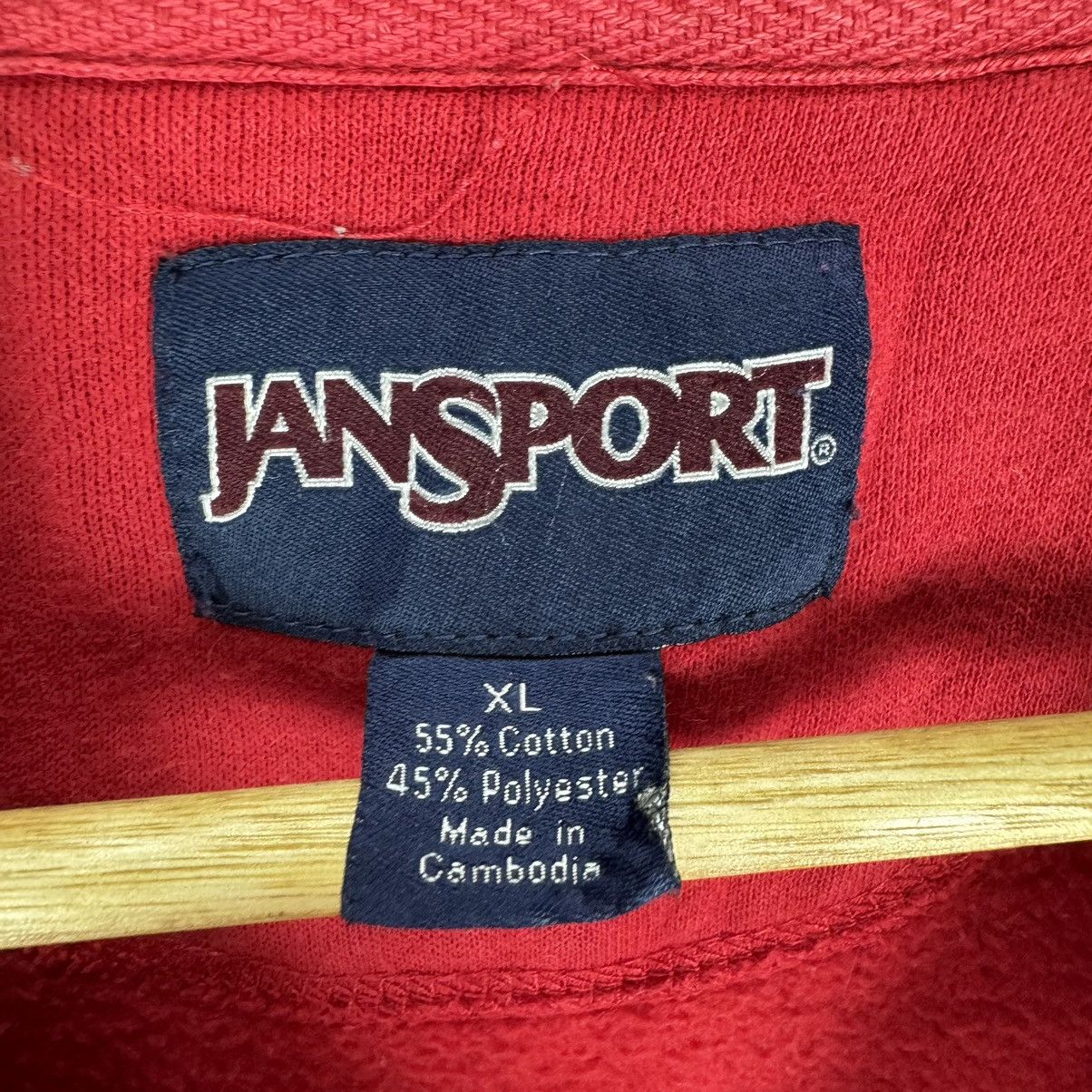 Jansport ☀️UTAH UTES NFL HALF ZIP SWEATSHIRT CREWNECK Size US XL / EU 56 / 4 - 8 Thumbnail