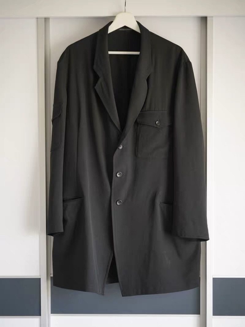 Yohji Yamamoto 17SS Multi-Pocket Zip Long Blazer