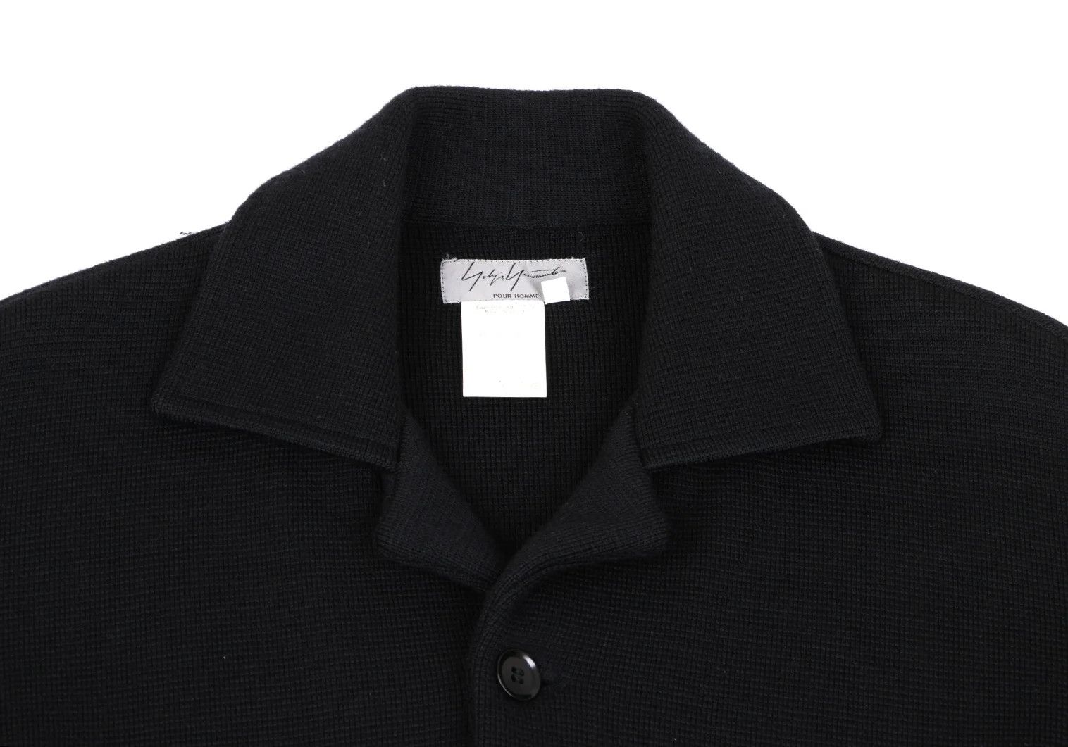 Yohji Yamamoto Yohji Yamamoto Wool Knit Jacket Black 3 Size US L / EU 52-54 / 3 - 3 Thumbnail