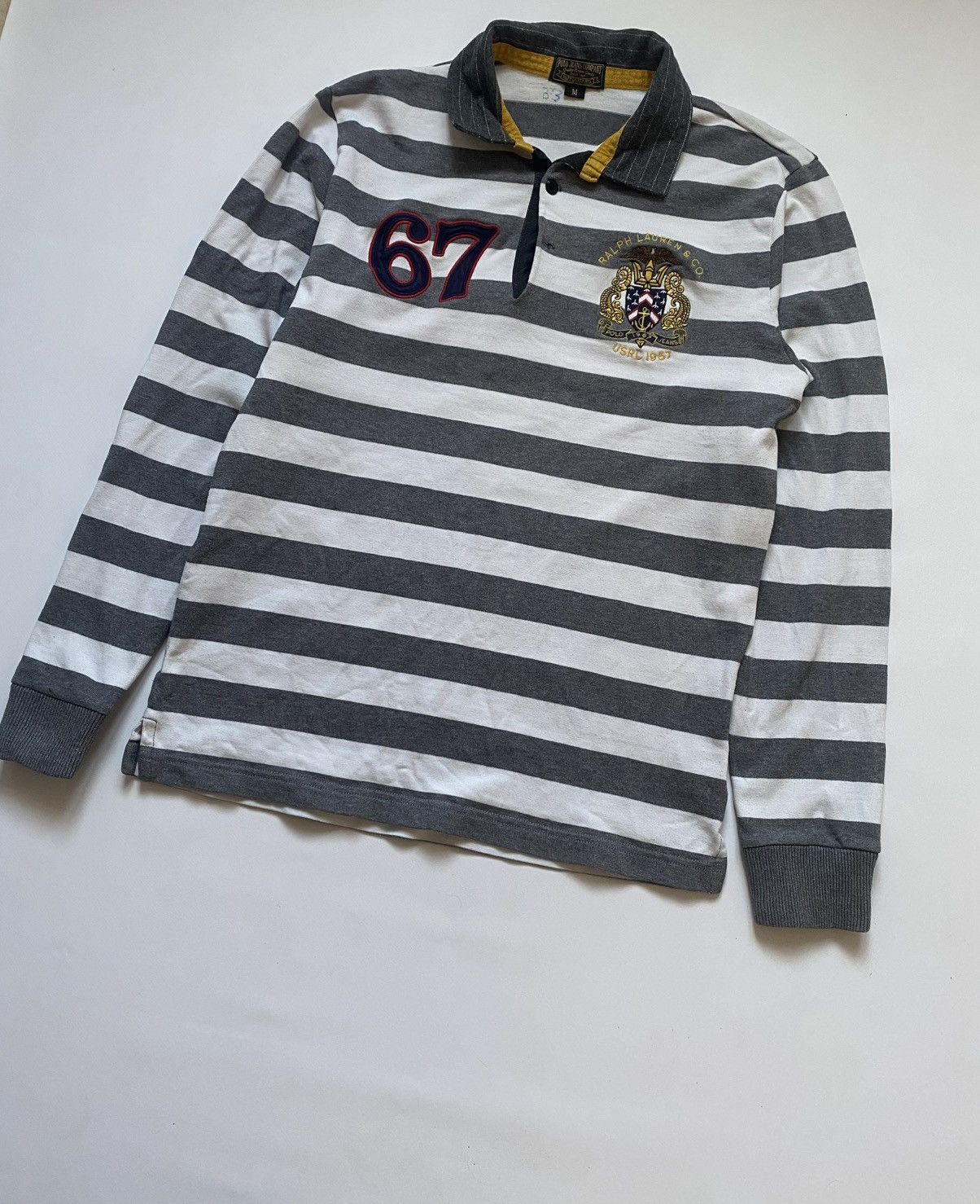 Polo Ralph Lauren Vintage Polo Ralph Lauren Stripped Cotton Longsleave 67 Size US M / EU 48-50 / 2 - 2 Thumbnail