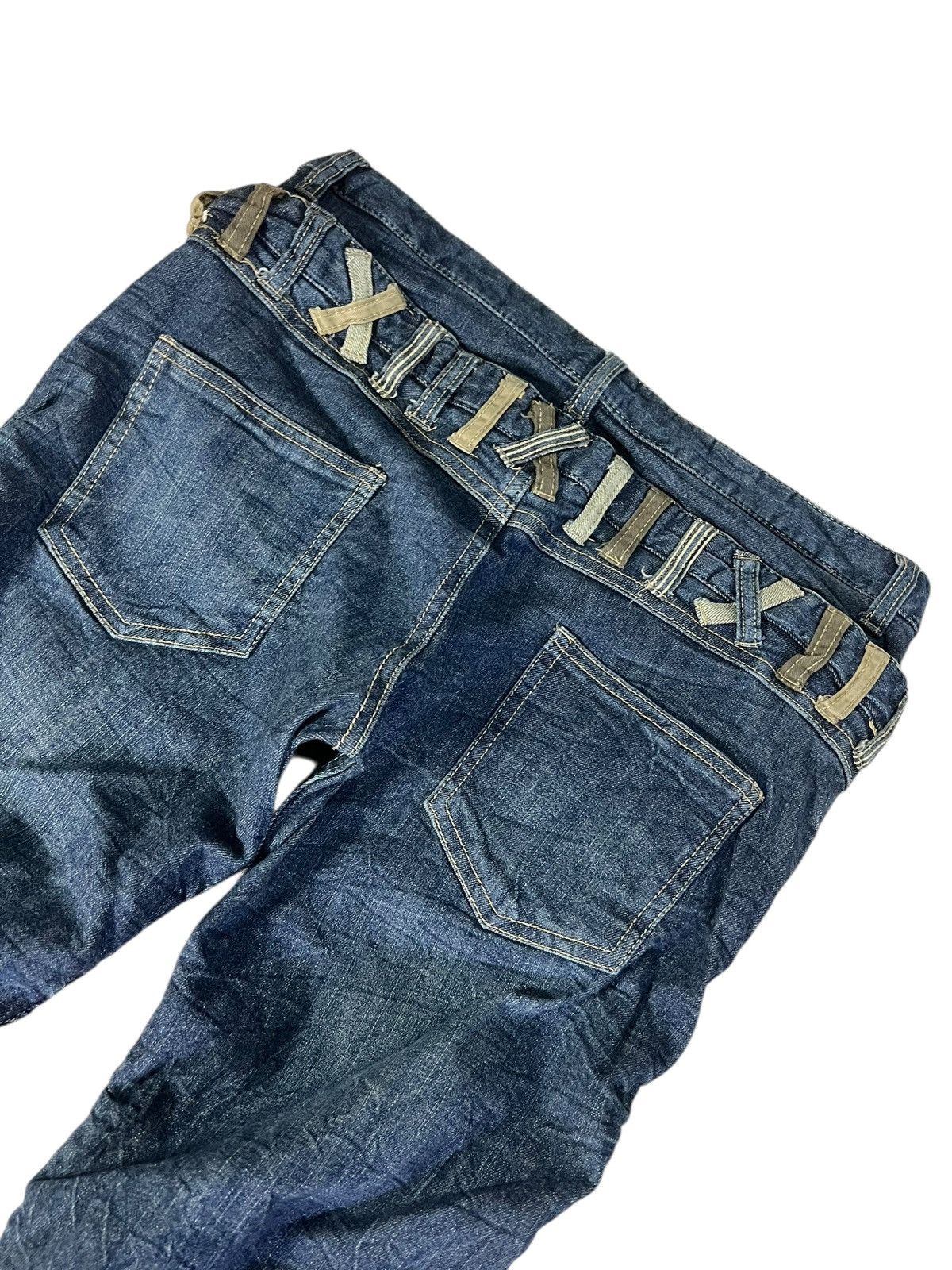 Japanese Brand Japanese brand skull Double Waist sedionaries Denim Jean Size US 35 - 12 Thumbnail