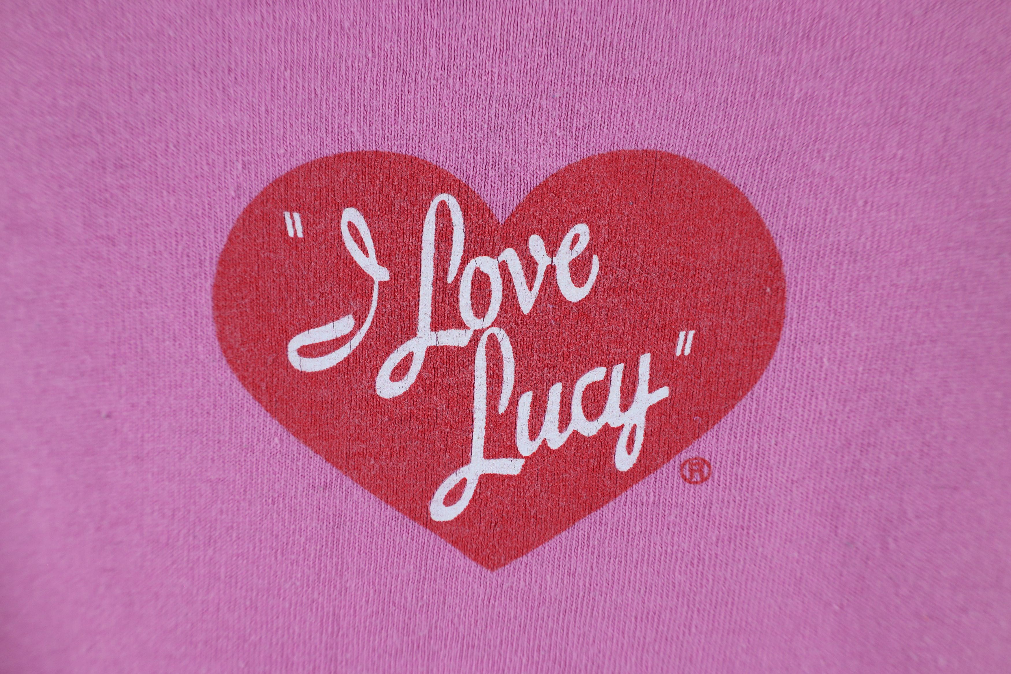 Vintage Vintage Y2K 2002 I Lucy Lucys Chocolate Factory T-Shirt Pink Size XXL / US 16-18 / IT 52-54 - 10 Thumbnail