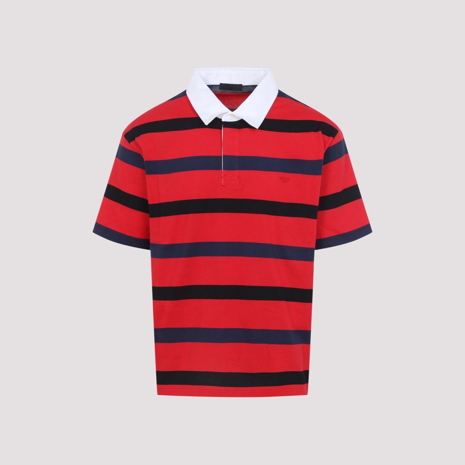 Prada Prada Sport Knit Black Short Sleeve Zip Polo Shirt Large