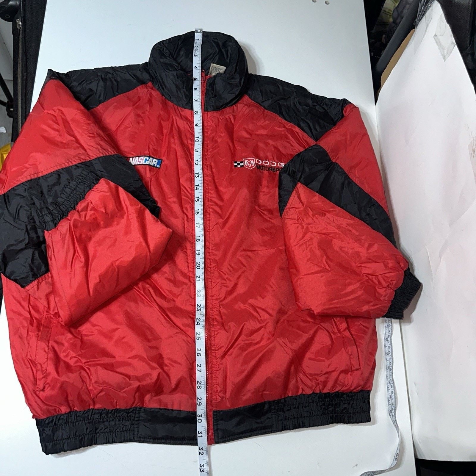 NASCAR Dodge Motorsports NASCAR Jacket Mens XL Red Windbreaker Size US XL / EU 56 / 4 - 15 Thumbnail