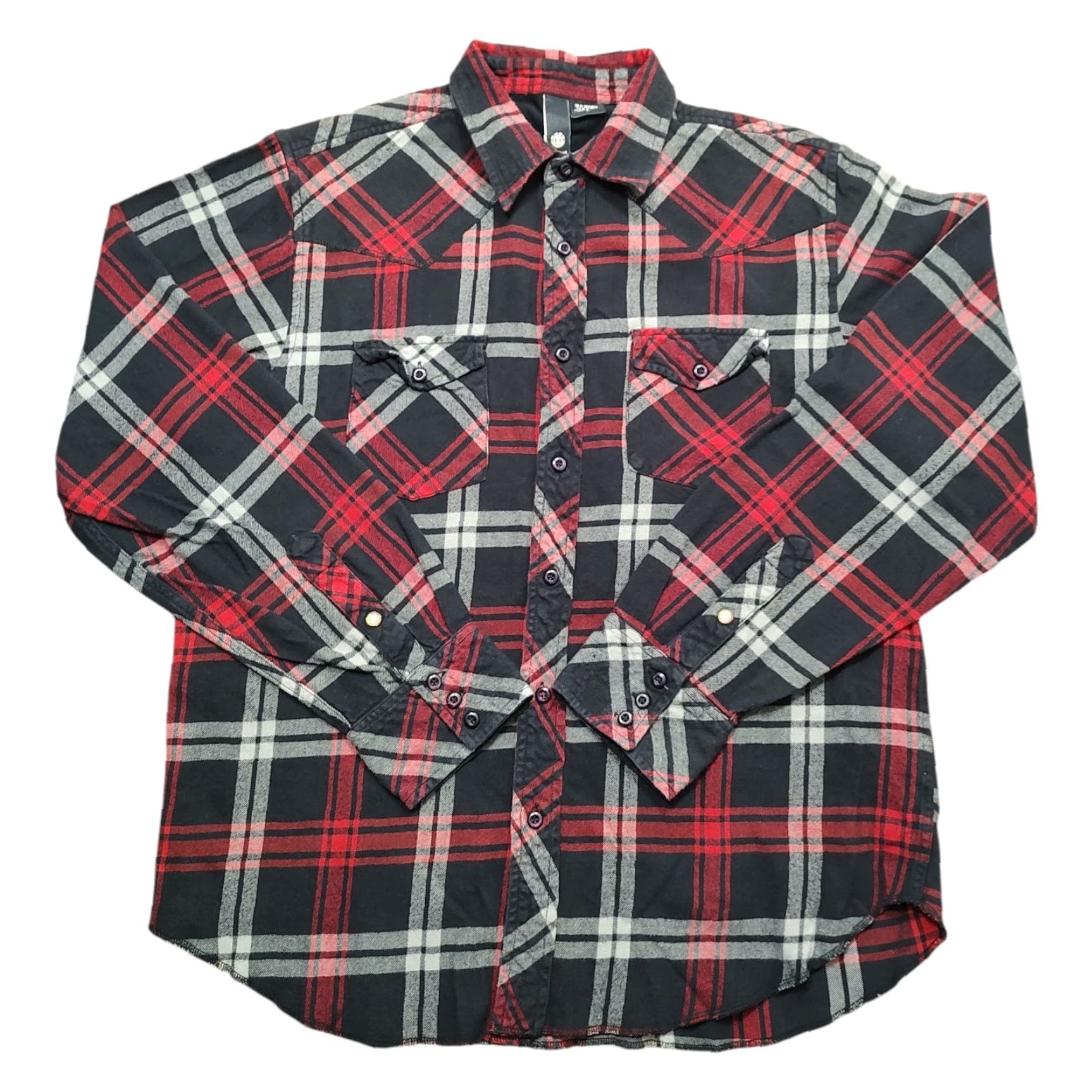 Element Vtg Element Flannel Shirt Men L Red Black Plaid Long Sleeve Button-Up Casual Workwear Size US L / EU 52-54 / 3 - 2 Thumbnail